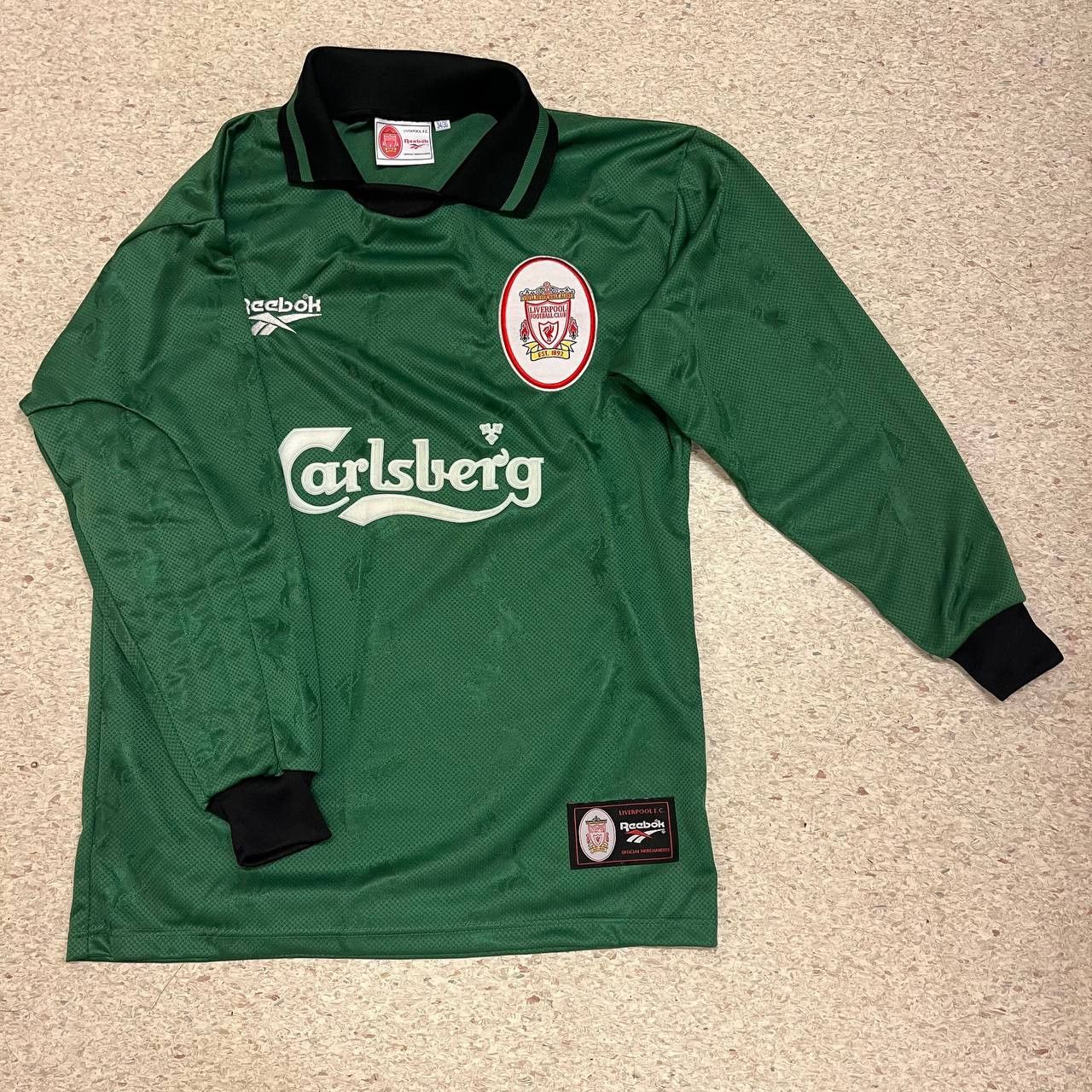 Reebok Liverpool 1996-1998 Goalkeeper football shirt jersey REEBOK Size US L / EU 52-54 / 3 - 1 Thumbnail