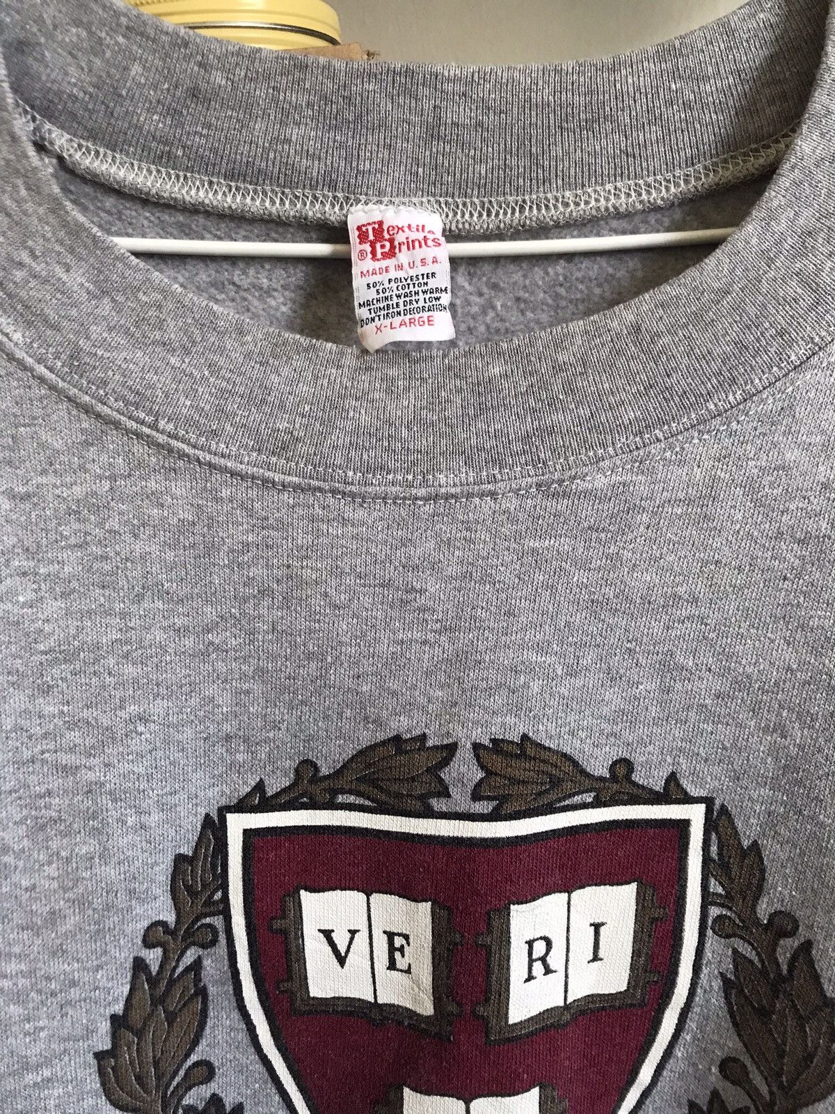 Vintage STEAL🔥 VINTAGE HARVARD Boxy Sweatshirt 🔥 Size XL / US 12-14 / IT 48-50 - 6 Thumbnail