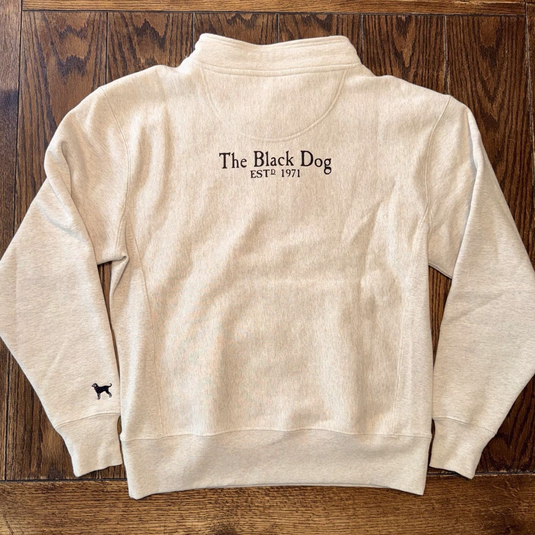 Vintage The Black Dog Sweatshirt Mens XS Beige Appliqué Fisherman Heavy Embroidered Size US XS / EU 42 / 0 - 5 Thumbnail