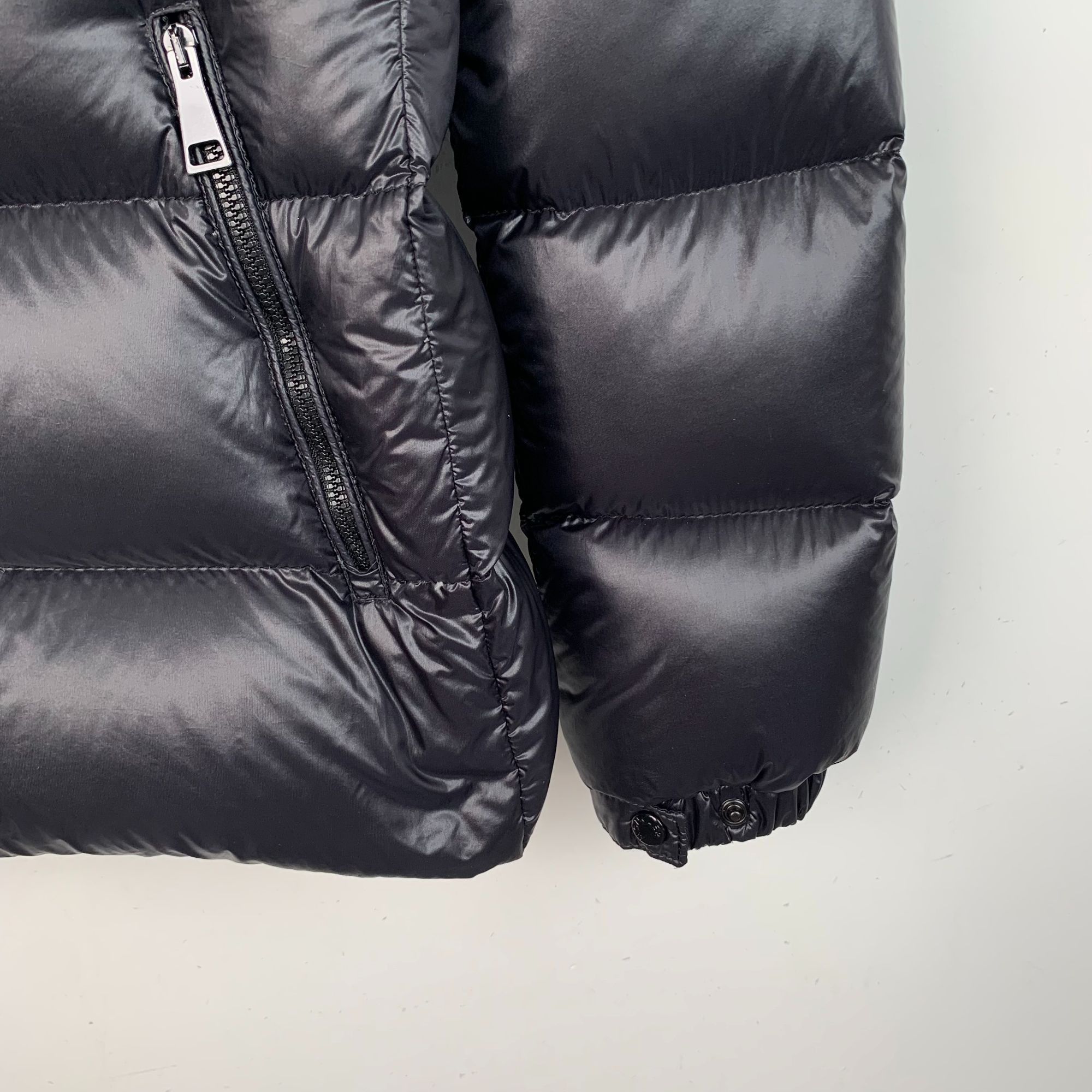 Moncler Moncler Berre Series Black Logo Patch Hooded Quilted Down Ja Size S / US 4 / IT 40 - 11 Thumbnail