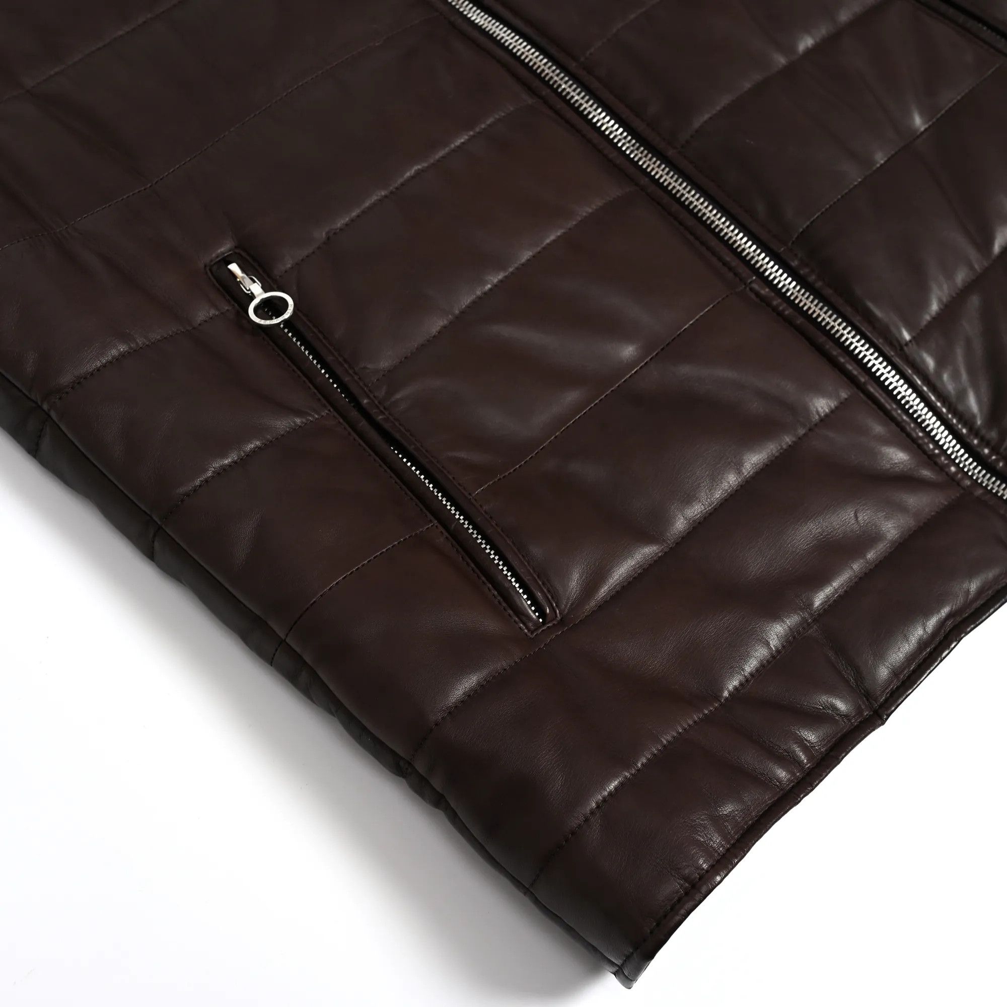 SERAPHIN SERAPHIN brown lamb leather puffer vest (48 EU) Size US M / EU 48-50 / 2 - 4 Thumbnail