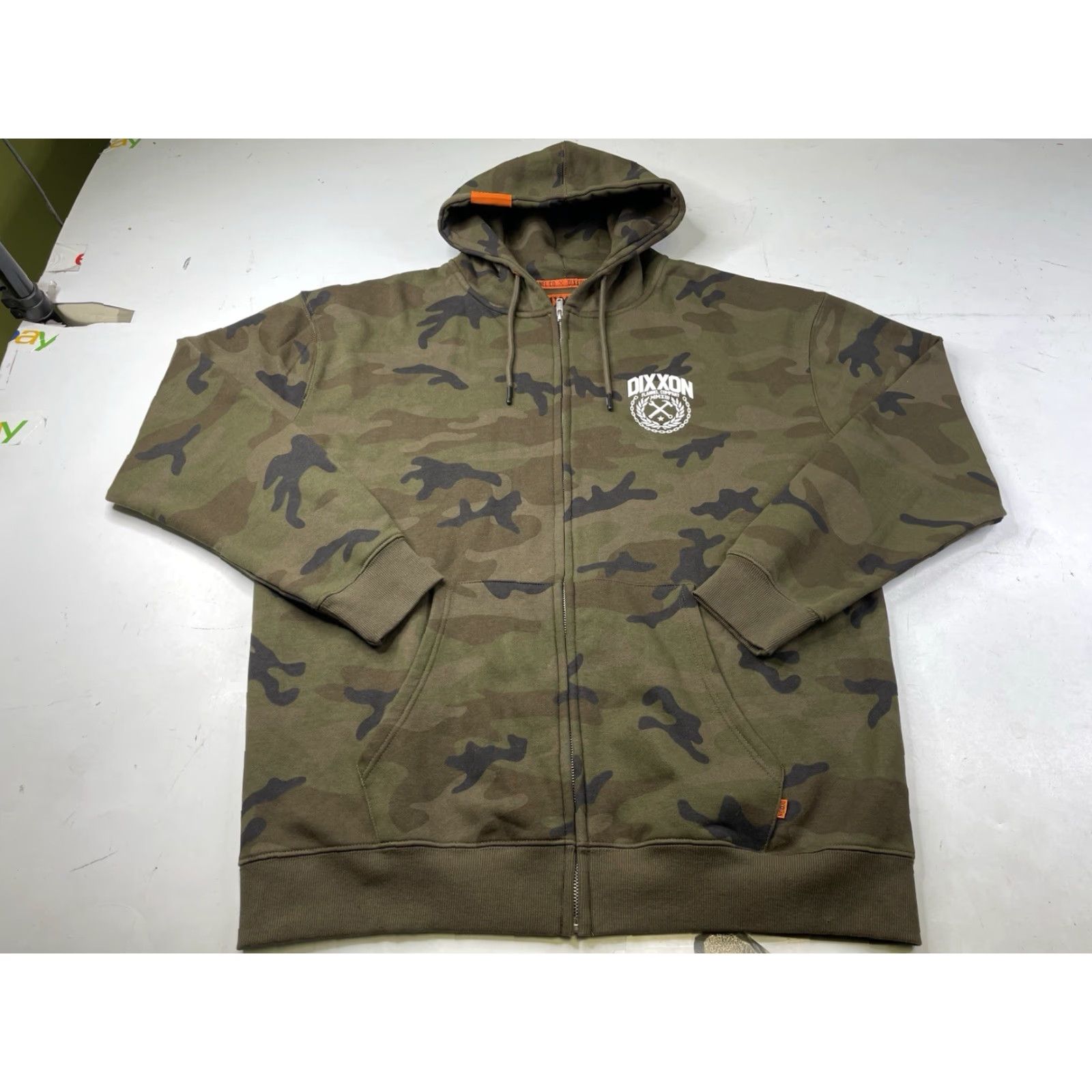 CO Dixxon Flannel Full Zip Camouflage Hoodie Sweatshirt Men’s XL Green Multicolor Graphic Print Hooded Pockets Army Biker Colorful Slong? Size US XL / EU 56 / 4 - 2 Thumbnail
