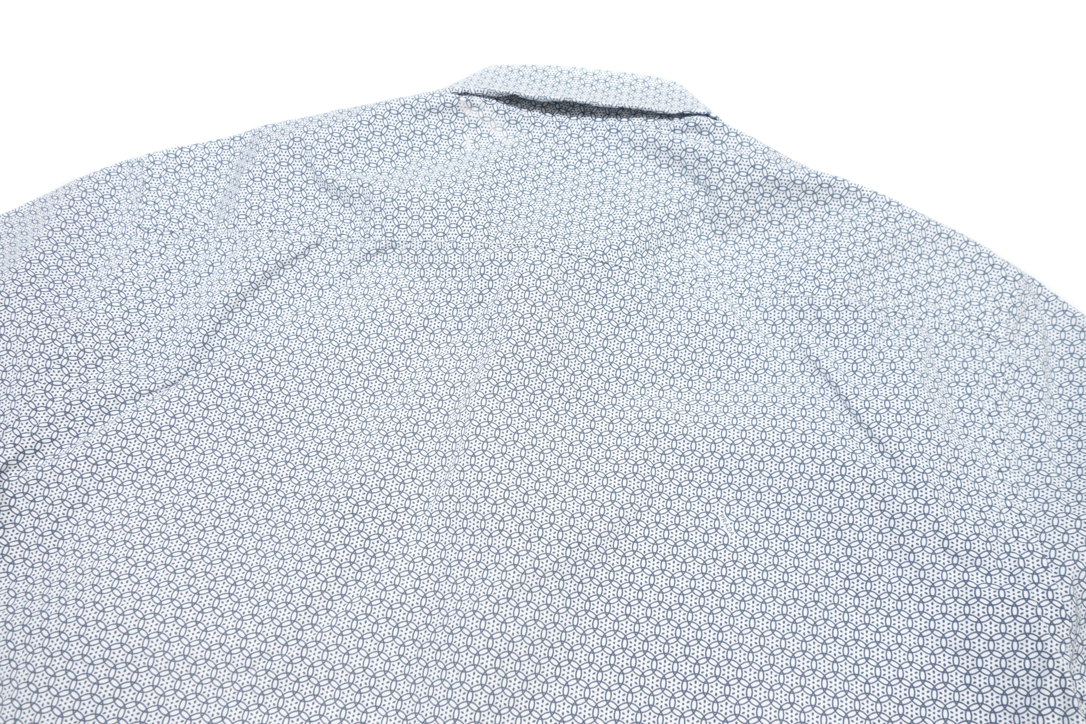 Prada Short Sleeve Button-Up Shirt Geometric Pattern Size US L / EU 52-54 / 3 - 4 Thumbnail