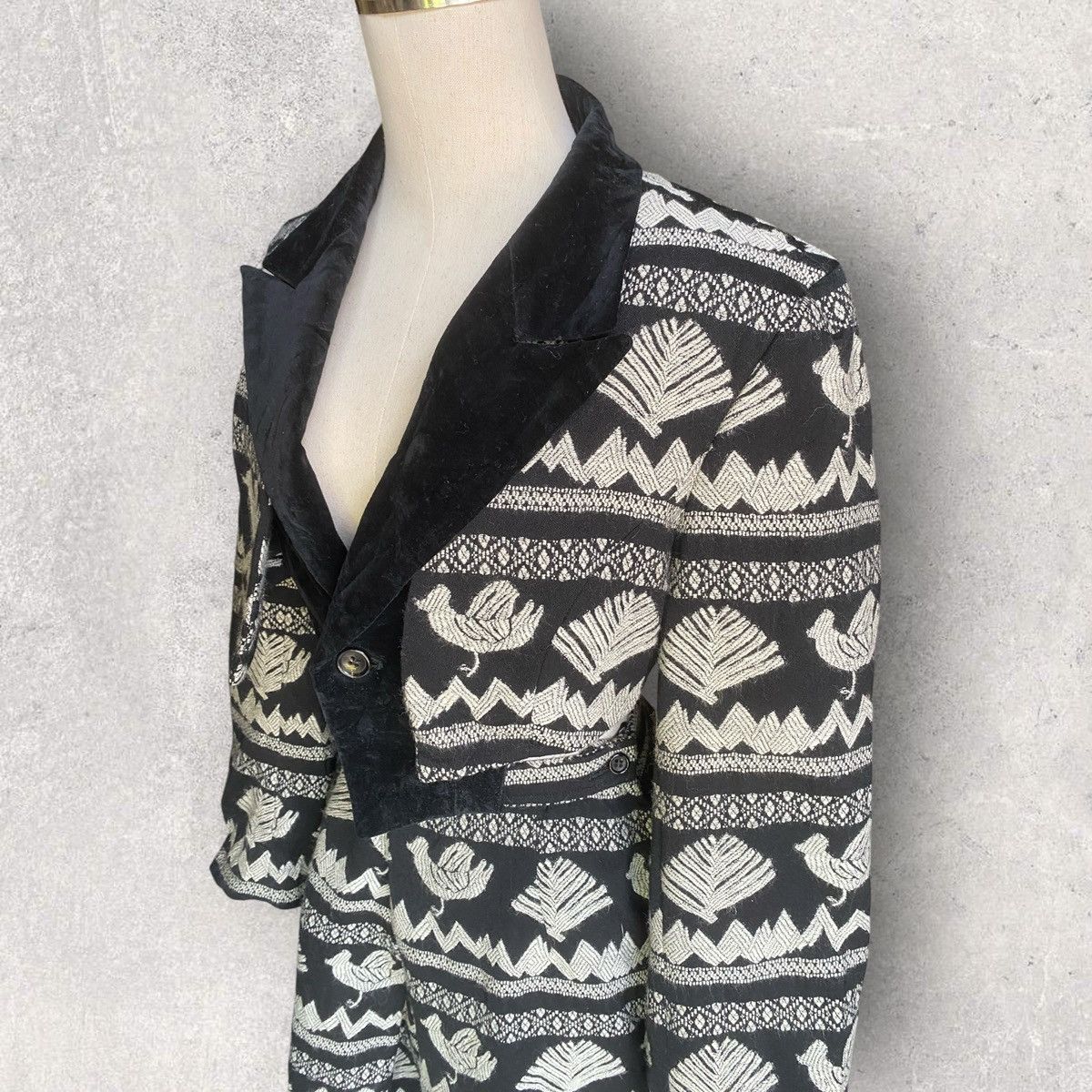 Comme des Garcons Vintage Fall 1989 Set Cropped Jacket and Skirt Size S / US 4 / IT 40 - 4 Thumbnail
