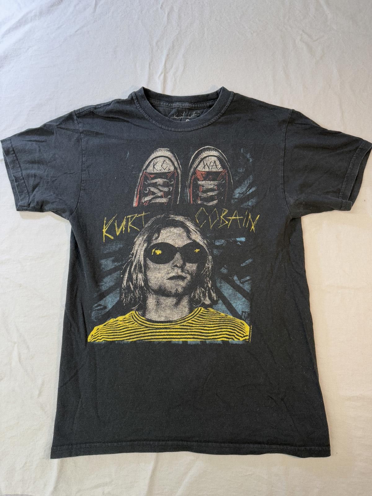 Designer Kurt Cobain Sunglasses Art T-shirt - End of Music 2012 - S Size US S / EU 44-46 / 1 - 1 Thumbnail