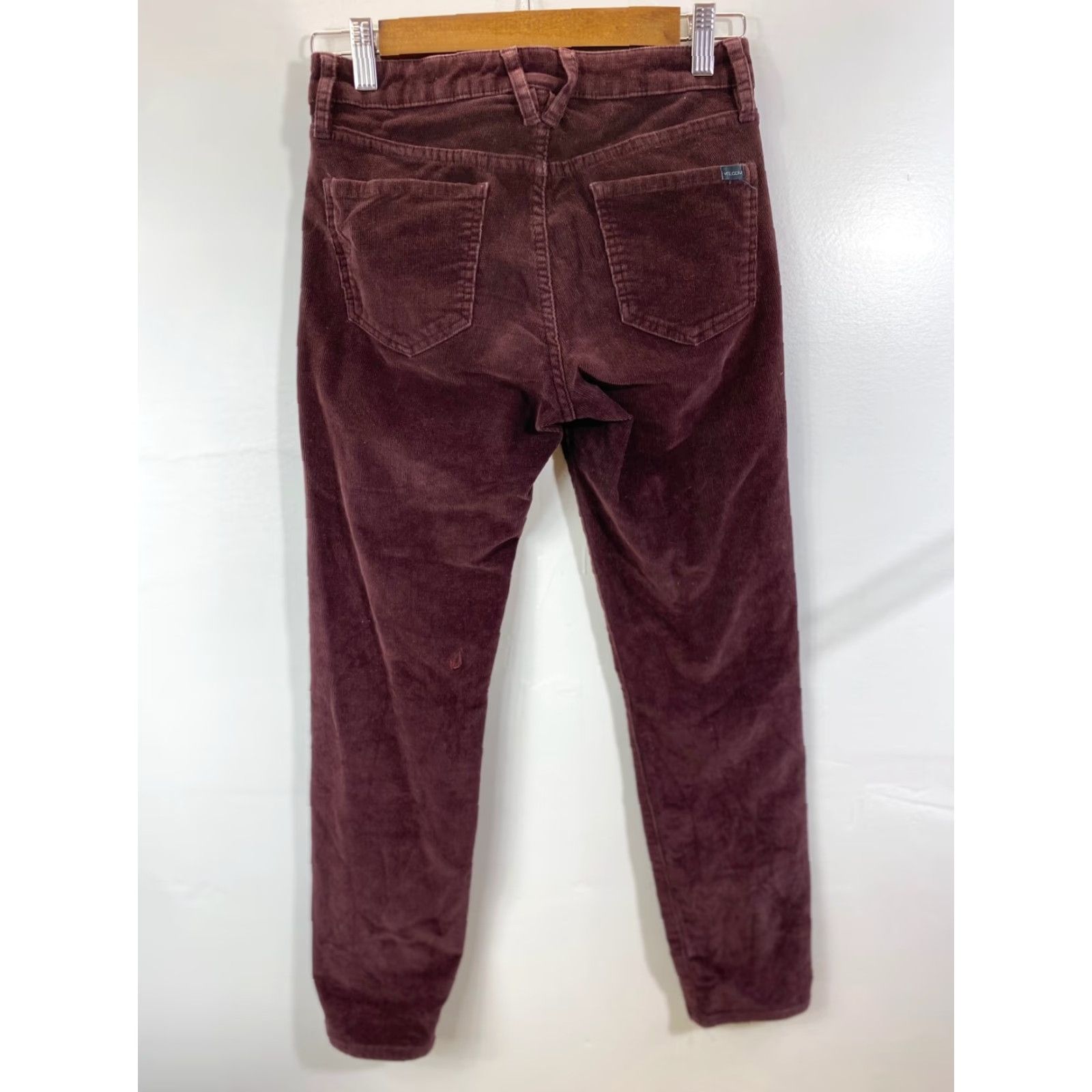 Volcom VINTAGE Volcom Womens Pants Corduroy Purple 25 Regular Waist 1 Dark Purple #2058 Size 25" / US 0 / IT 36 - 2 Thumbnail