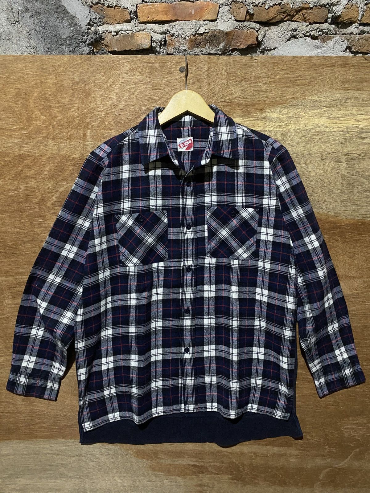 Japanese Brand 💸BINDING OFFER💸 SLANG RNA.INC HYBIRD FLANNELSHIRT Size US L / EU 52-54 / 3 - 2 Thumbnail