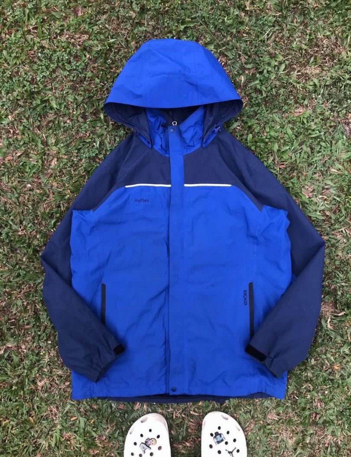 Designer × Vintage Japanese HyFlex Outdoor Jacket Size US XL / EU 56 / 4 - 1 Thumbnail