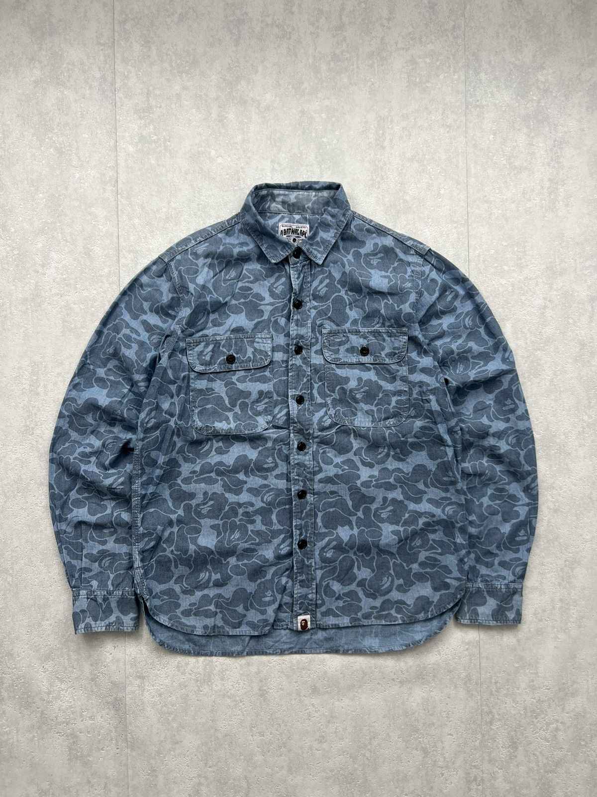 Bape BAPE BAPEAREL INDUSTRY RARE CAMO LONGSLEEVE SHIRT Size US M / EU 48-50 / 2 - 1 Thumbnail