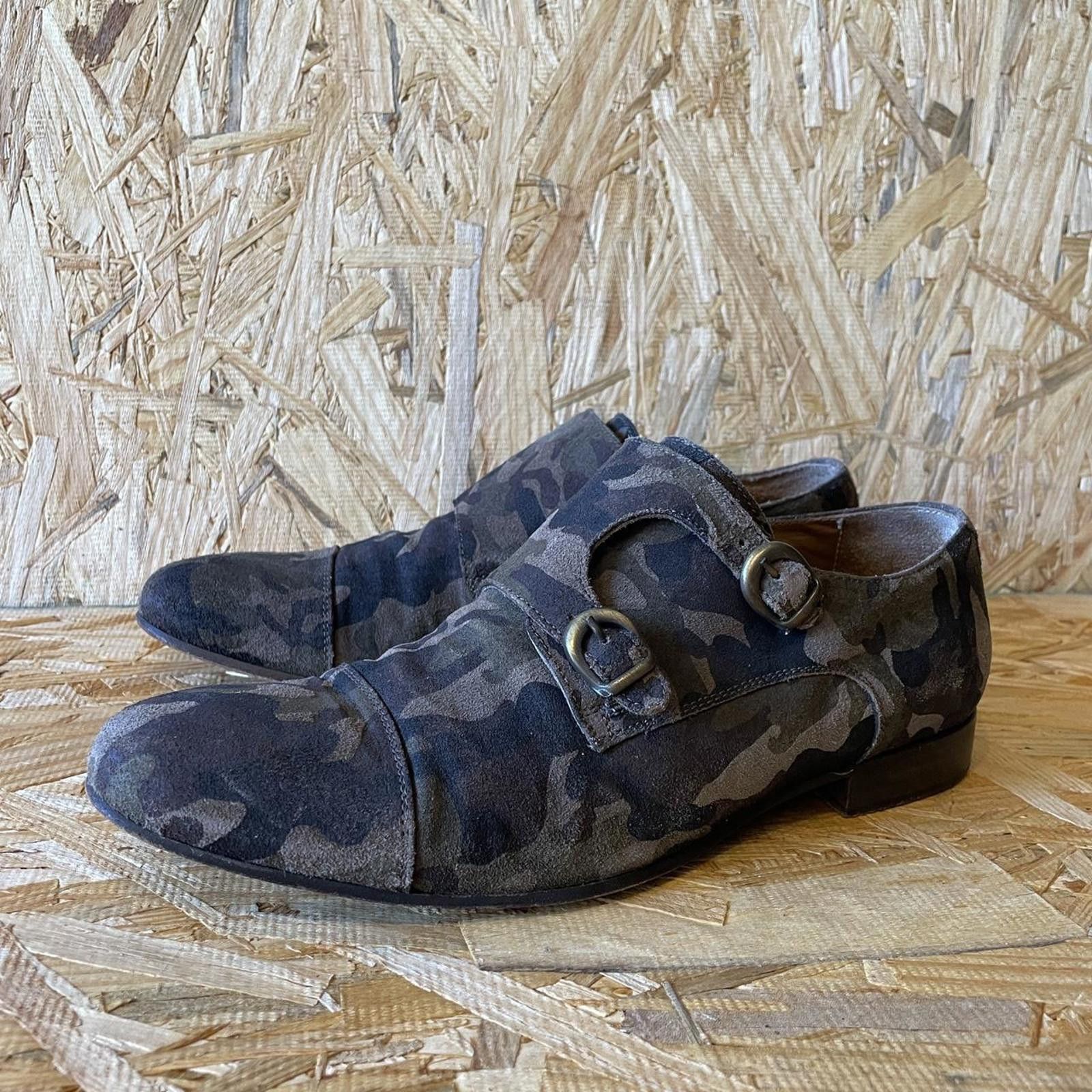 Other [90s Vintage] • : Vintage monk strap camo punk dress shoes. Size US 9 / EU 42 - 1 Thumbnail