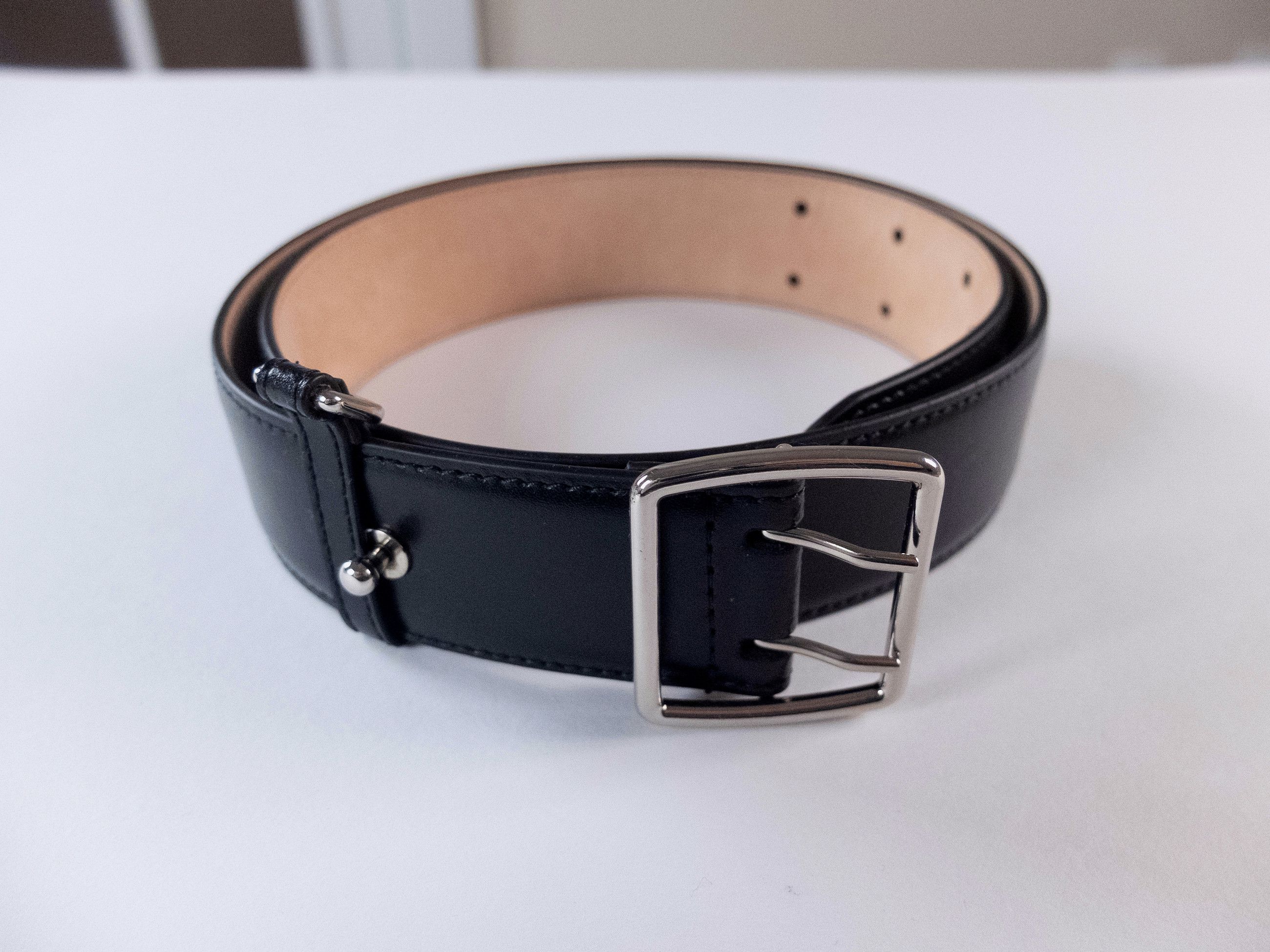 Alexander McQueen ALEXANDER MCQUEEN black leather military belt Size 85 q Size 32 - 1 Thumbnail