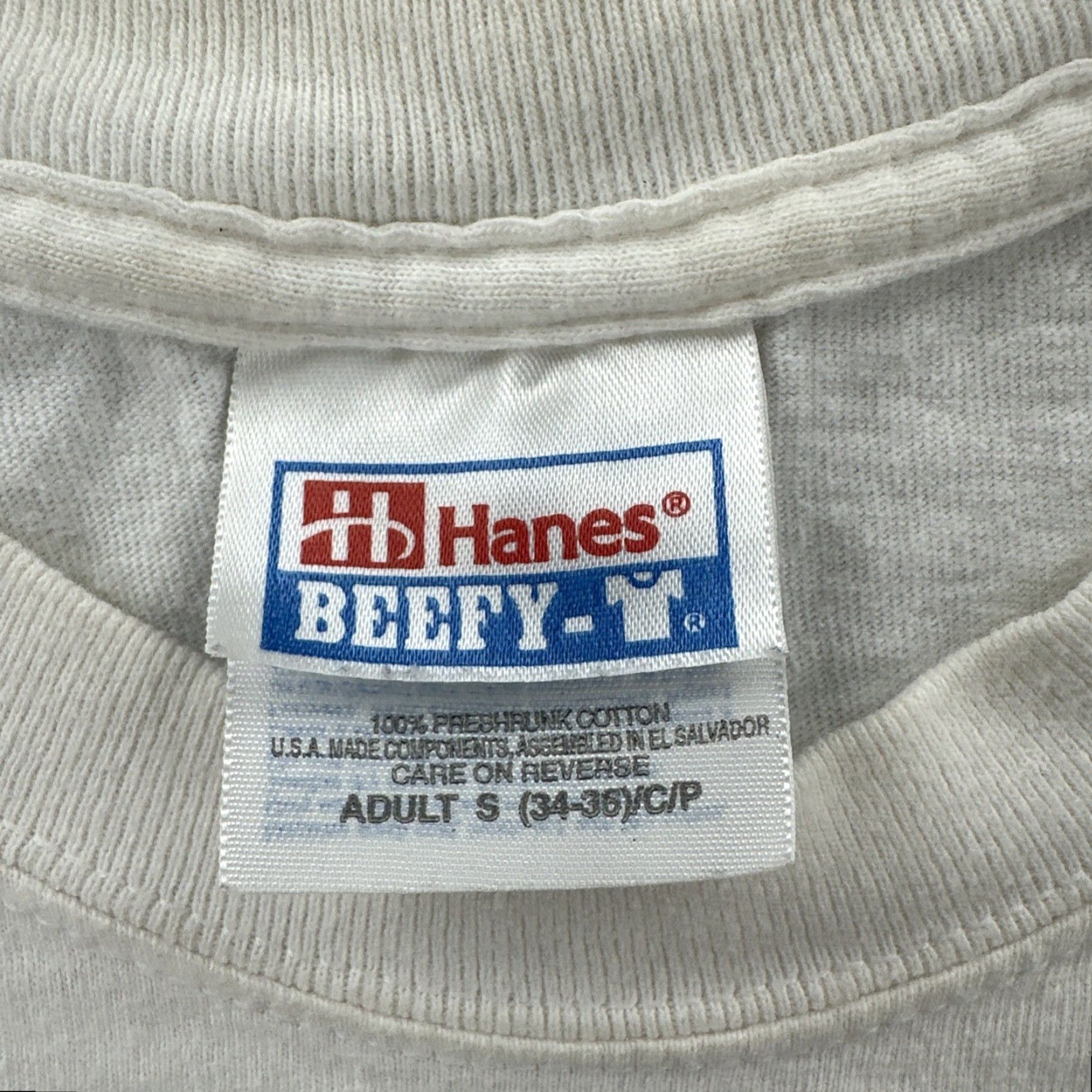 Hanes VINTAGE Hanes Beefy-T Shirt Adult S White Men 90s California USA San Francisco Maritime Park Short Sleeve Crew Neck Shirts Size US S / EU 44-46 / 1 - 7 Thumbnail