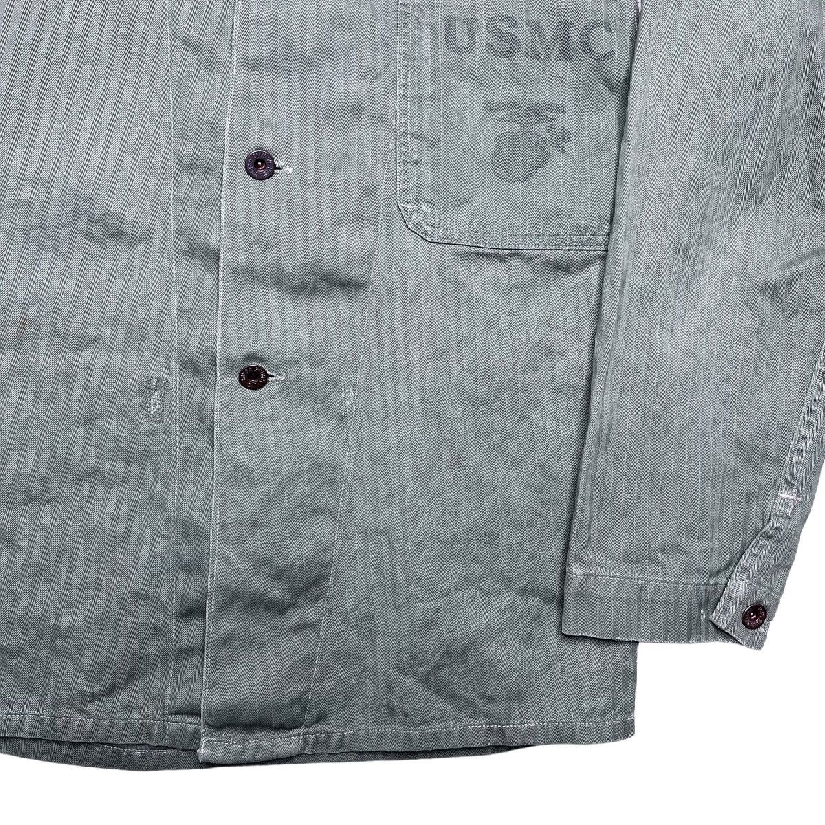 Other Vintage 1940s USMC Marine Corps WWII HBT P-41 Stencil Jacket Size US L / EU 52-54 / 3 - 22 Thumbnail