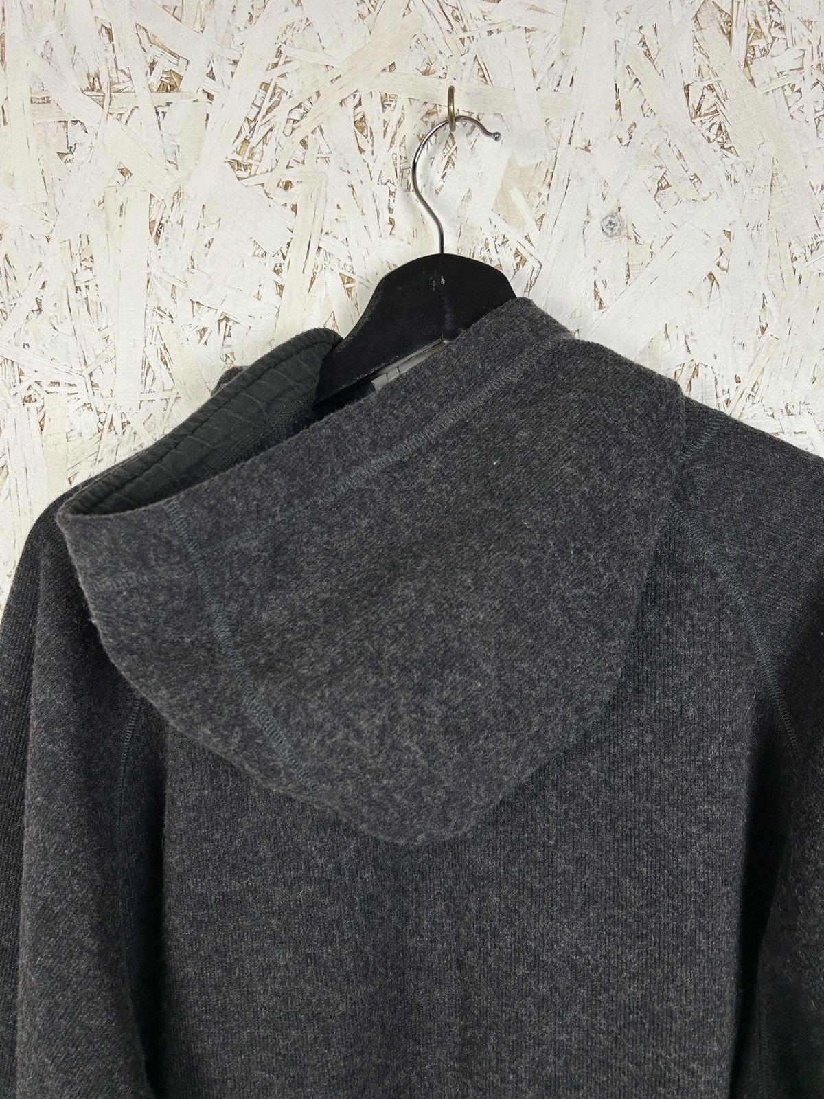 Armani 90s Armani Jeans Archive Wool Zip Hoodie Grey Size XL Size US XL / EU 56 / 4 - 8 Thumbnail