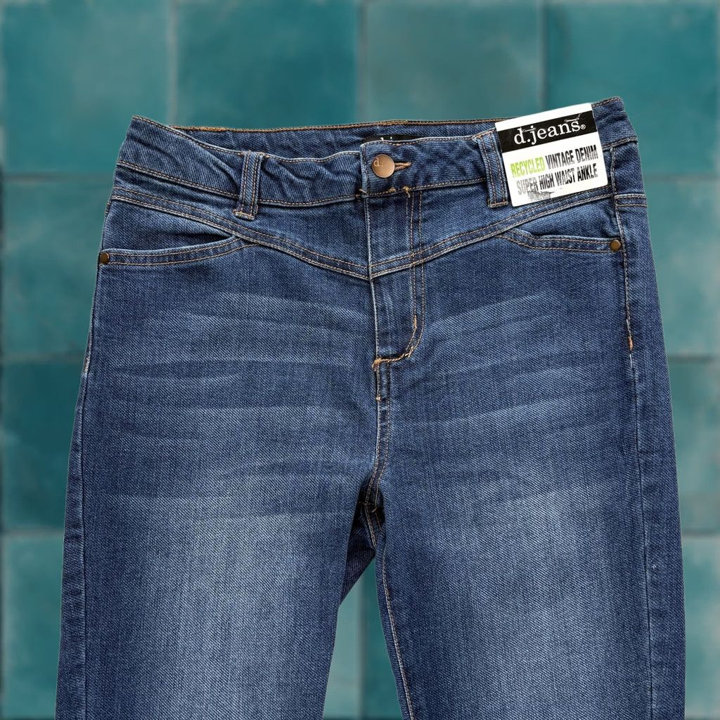 Vintage D. Jeans Skinny Ankle Jeans Womens 4 Blue High Rise Slim Stretch Denim NWT Size 27" / US 4 / IT 40 - 1 Thumbnail