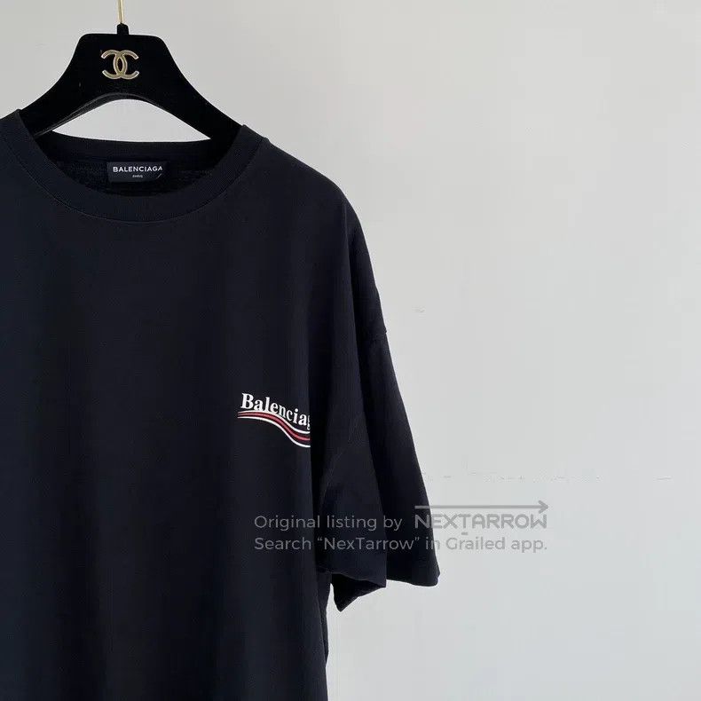 Balenciaga Balenciaga Letter Logo Black T-Shirt Size US M / EU 48-50 / 2 - 3 Thumbnail
