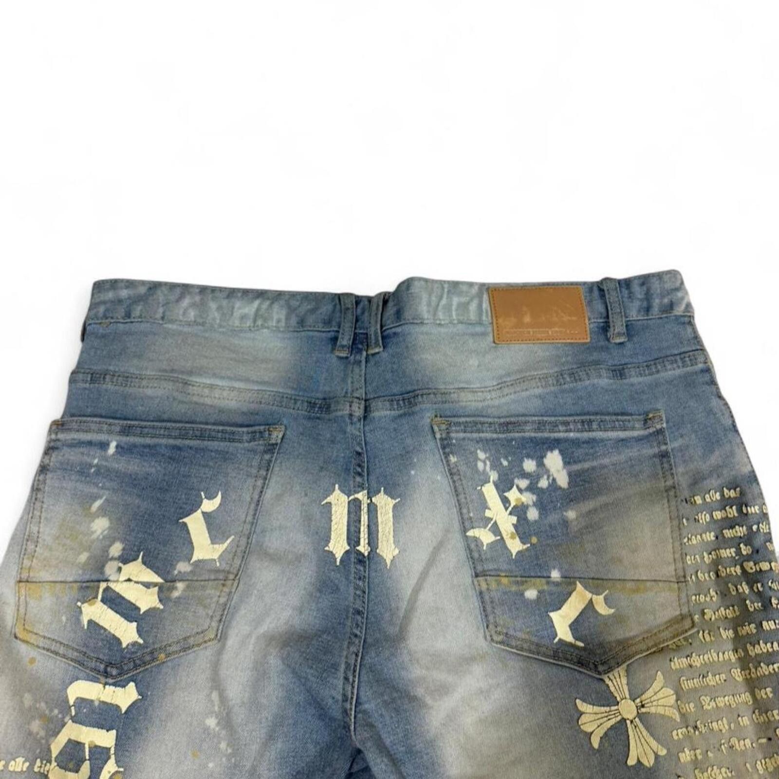 True Religion Smoke Rise Distressed blue jeans with unique design Size US 38 / EU 54 - 3 Thumbnail