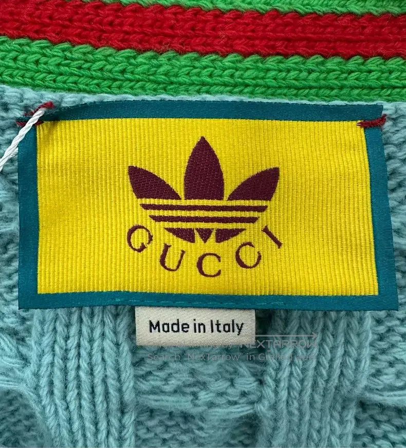 Gucci Gucci Co-branded color-block embroidery logo knitted cardi Size M / US 6-8 / IT 42-44 - 3 Thumbnail