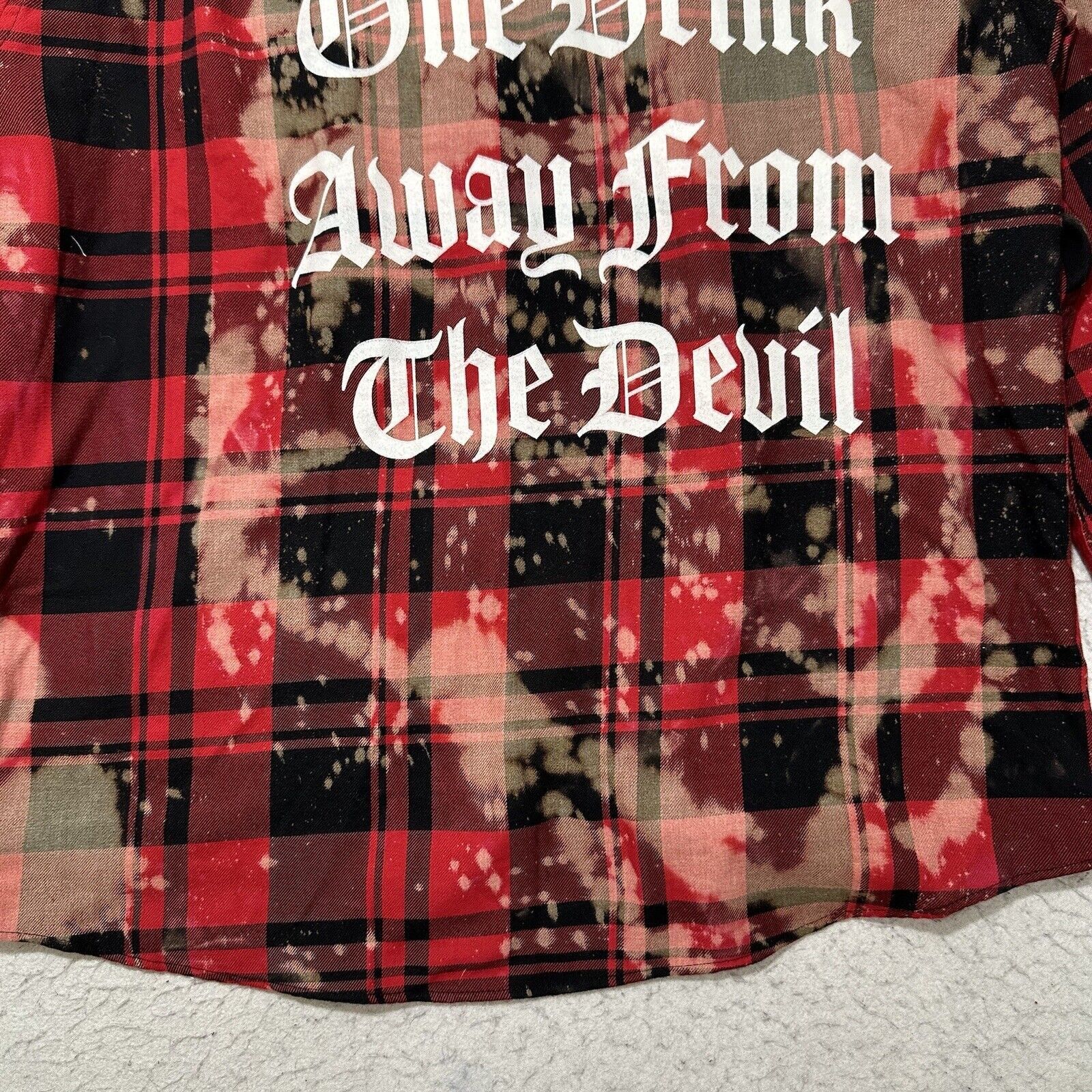 Port Authority Port Authority Large 1 Drink From Devil Skull Button Up Size US L / EU 52-54 / 3 - 12 Thumbnail