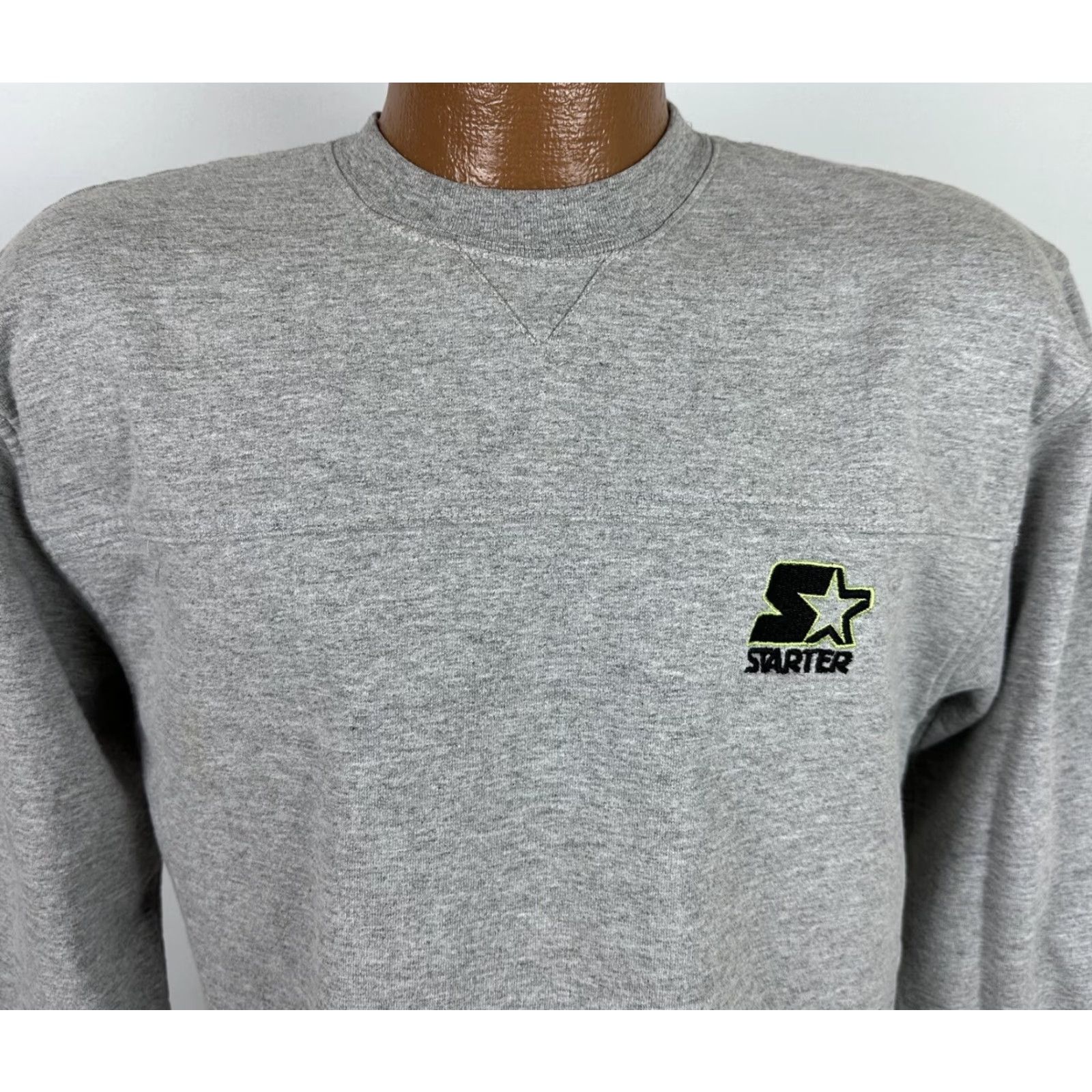 Starter VINTAGE Starter 90s Y2K Heather Gray Sweatshirt MENS S Crewneck Boxy ST AINS Size US S / EU 44-46 / 1 - 2 Thumbnail