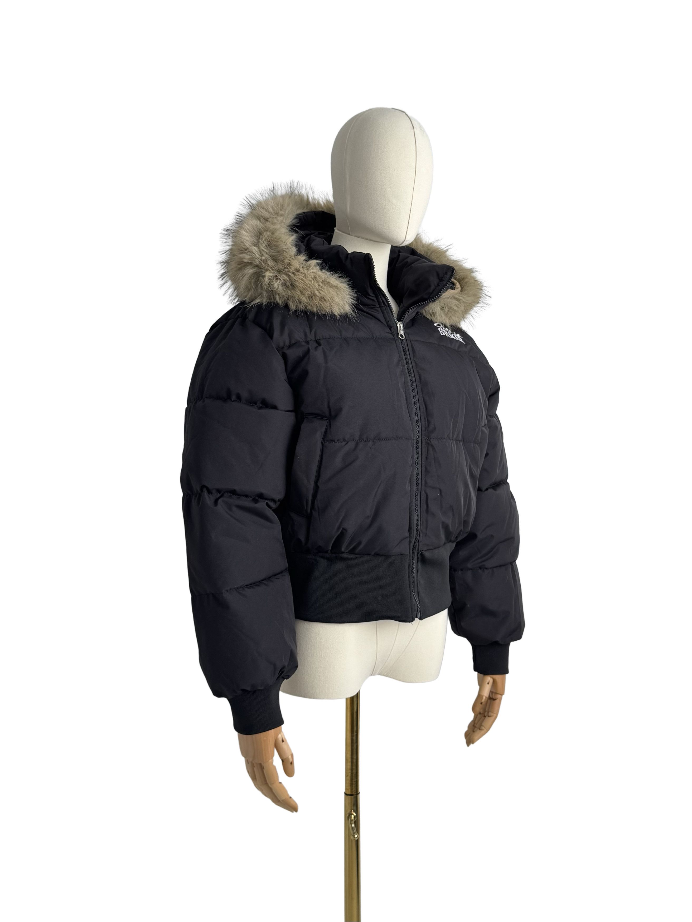 Vintage Vintage Cropped Jacket With Faux Fur Hood Size S / US 4 / IT 40 - 3 Thumbnail