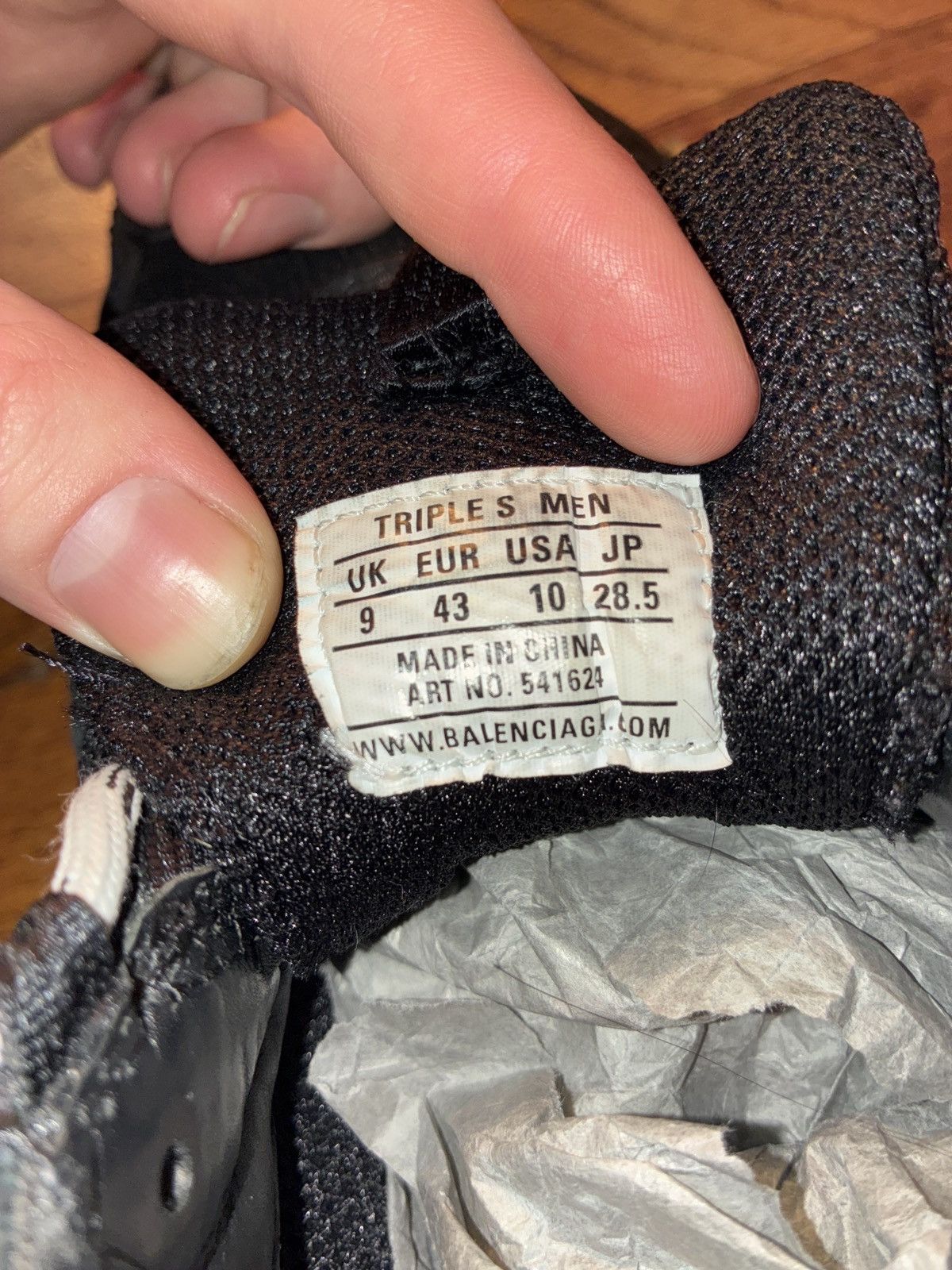 Balenciaga BALENCIAGA BLACK TRIPLE S CLEAR SOLE SIZE 43 Size US 10 / EU 43 - 6 Thumbnail