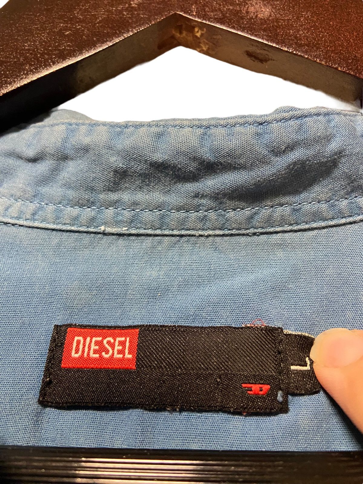 Diesel Vintage Diesel Western Pearl Snap Crazy Needle Shirt Size L Size US L / EU 52-54 / 3 - 11 Thumbnail
