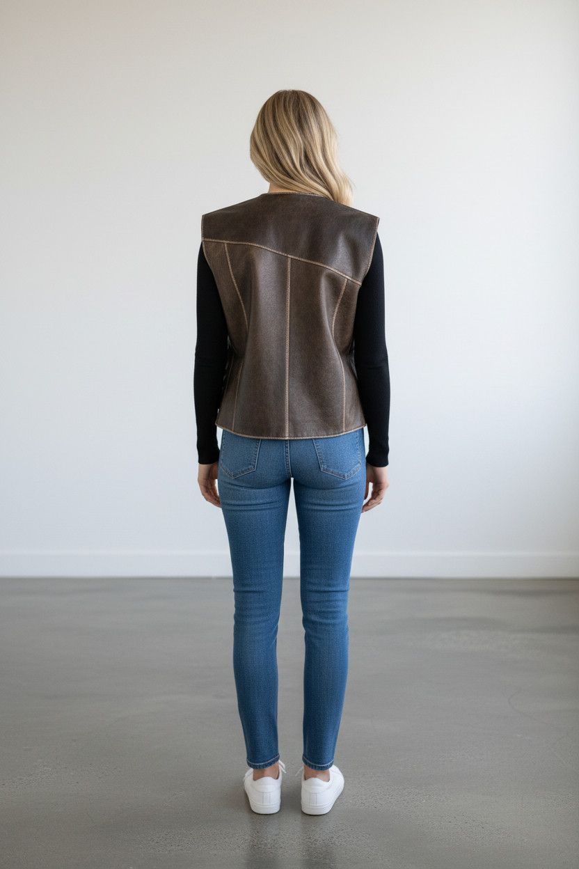 Other Custom-made Vest with Real cow leather Size US M / EU 48-50 / 2 - 3 Thumbnail