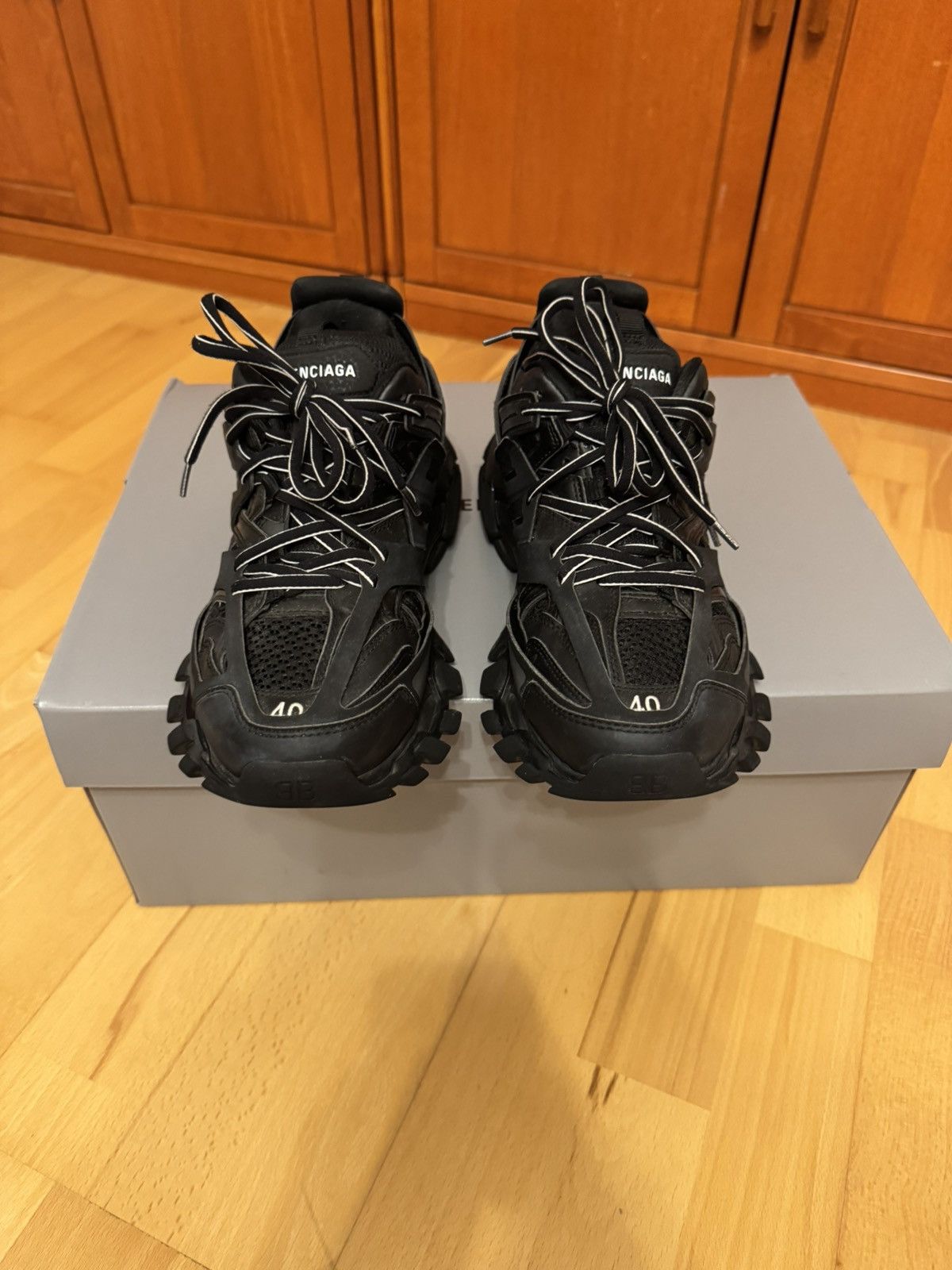 Balenciaga Balenciaga Track Triple Black Size US 7 / EU 40 - 7 Thumbnail