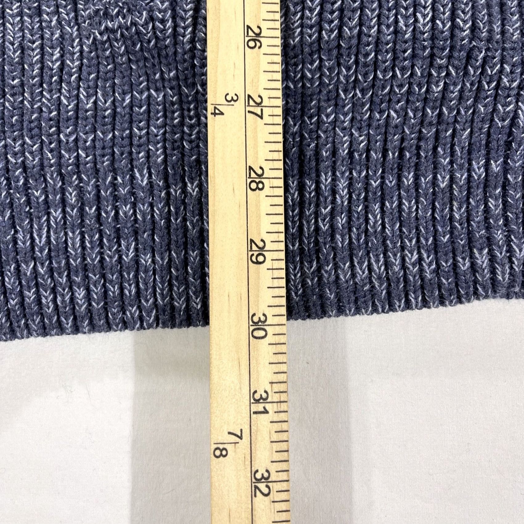 Vintage VINTAGE L.L. Bean Men's XLT XL TALL Sweater Full Zip Cotton Blue 298245 Size US XL / EU 56 / 4 - 4 Thumbnail