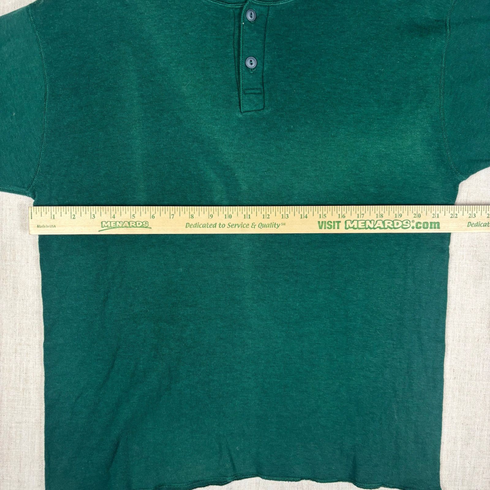 L.L. Bean Vintage LL Bean River Drivers Double Layer Faded Henley Size US L / EU 52-54 / 3 - 7 Thumbnail