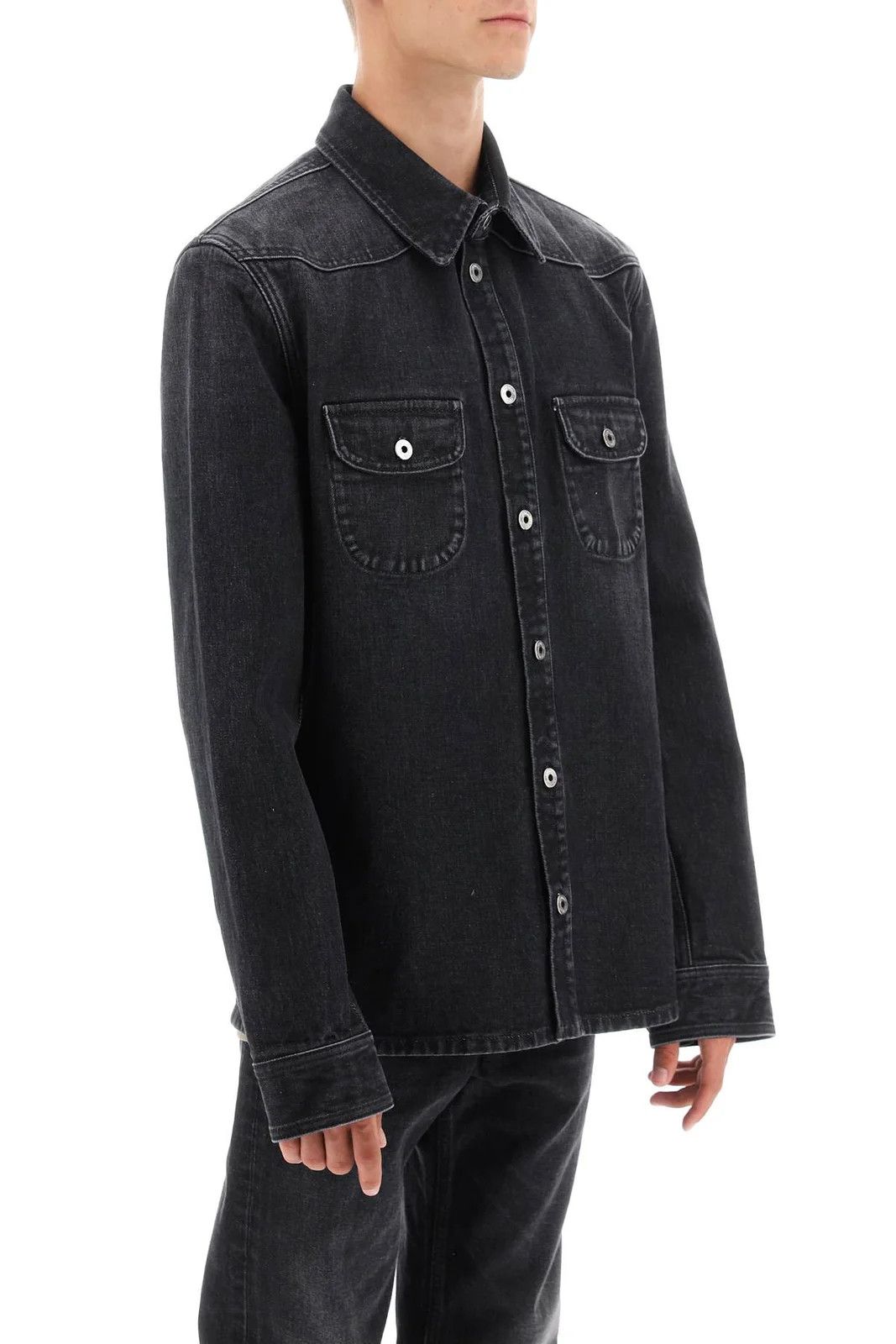 Off-White o1y0225 Denim Jacket in Black Size US XS / EU 42 / 0 - 2 Thumbnail