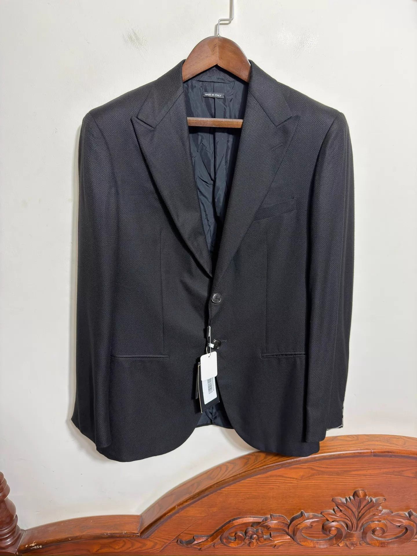 Giorgio Armani Black Single-Breasted Formal Blazer Size US XXS / EU 40 - 1 Thumbnail