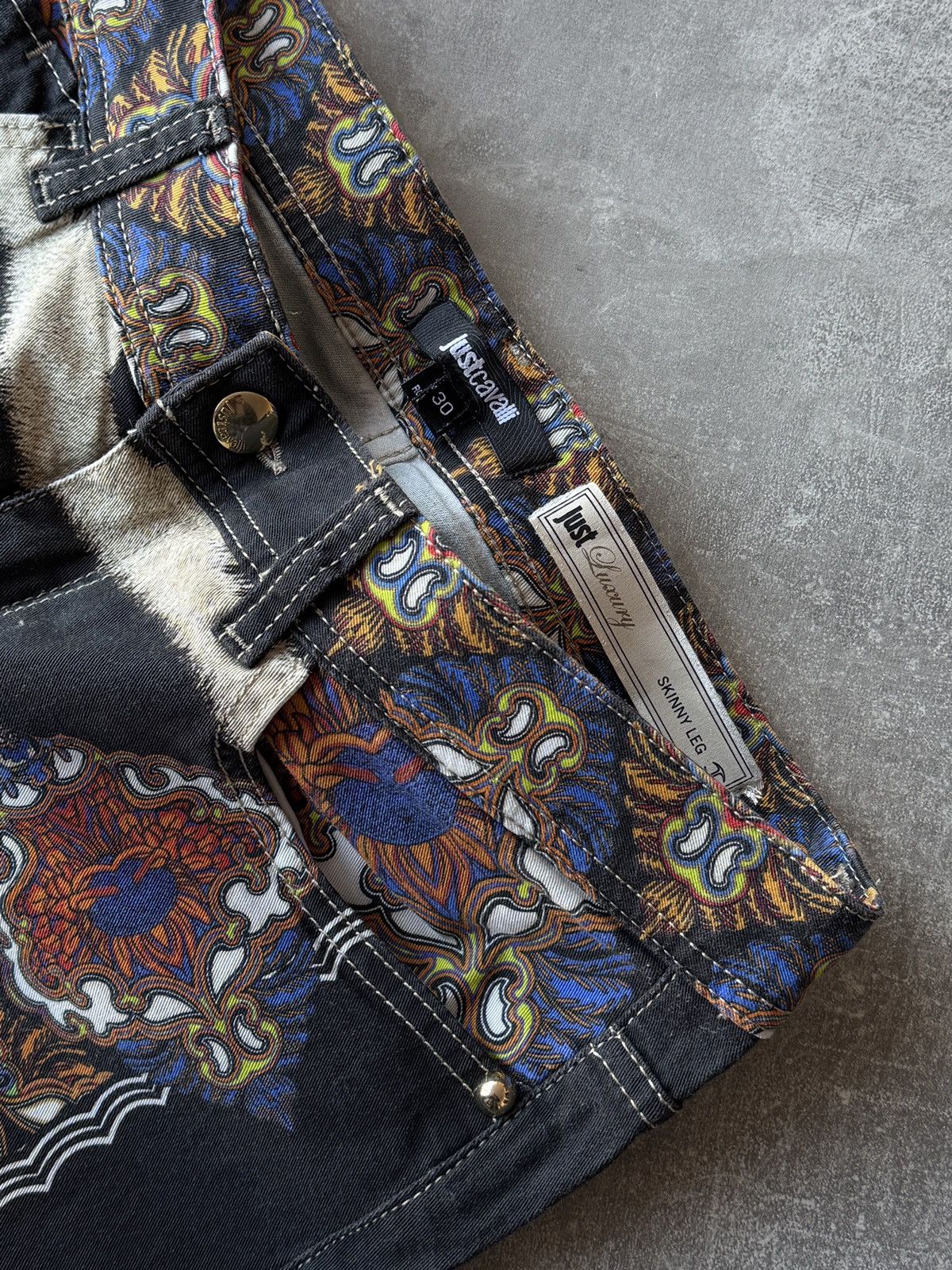 Just Cavalli Just cavalli overprint jeans skinny size 30 Size 30" / US 8 / IT 44 - 4 Thumbnail