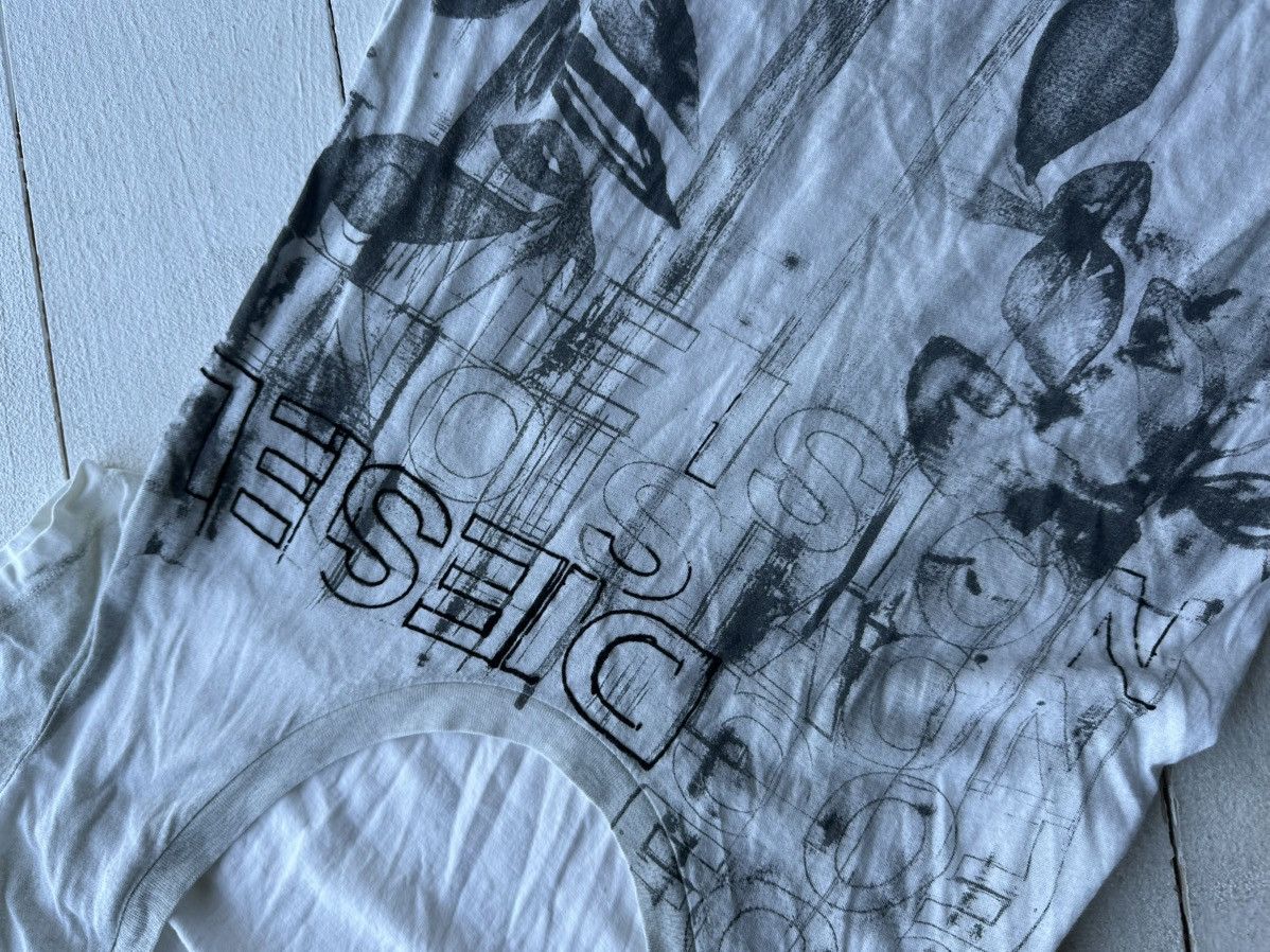 Diesel × Japanese Brand 🚨VINTAGE AVANT-GARDE DIESEL TEE LOGO Y2k OPIUM Size S / US 4 / IT 40 - 5 Thumbnail