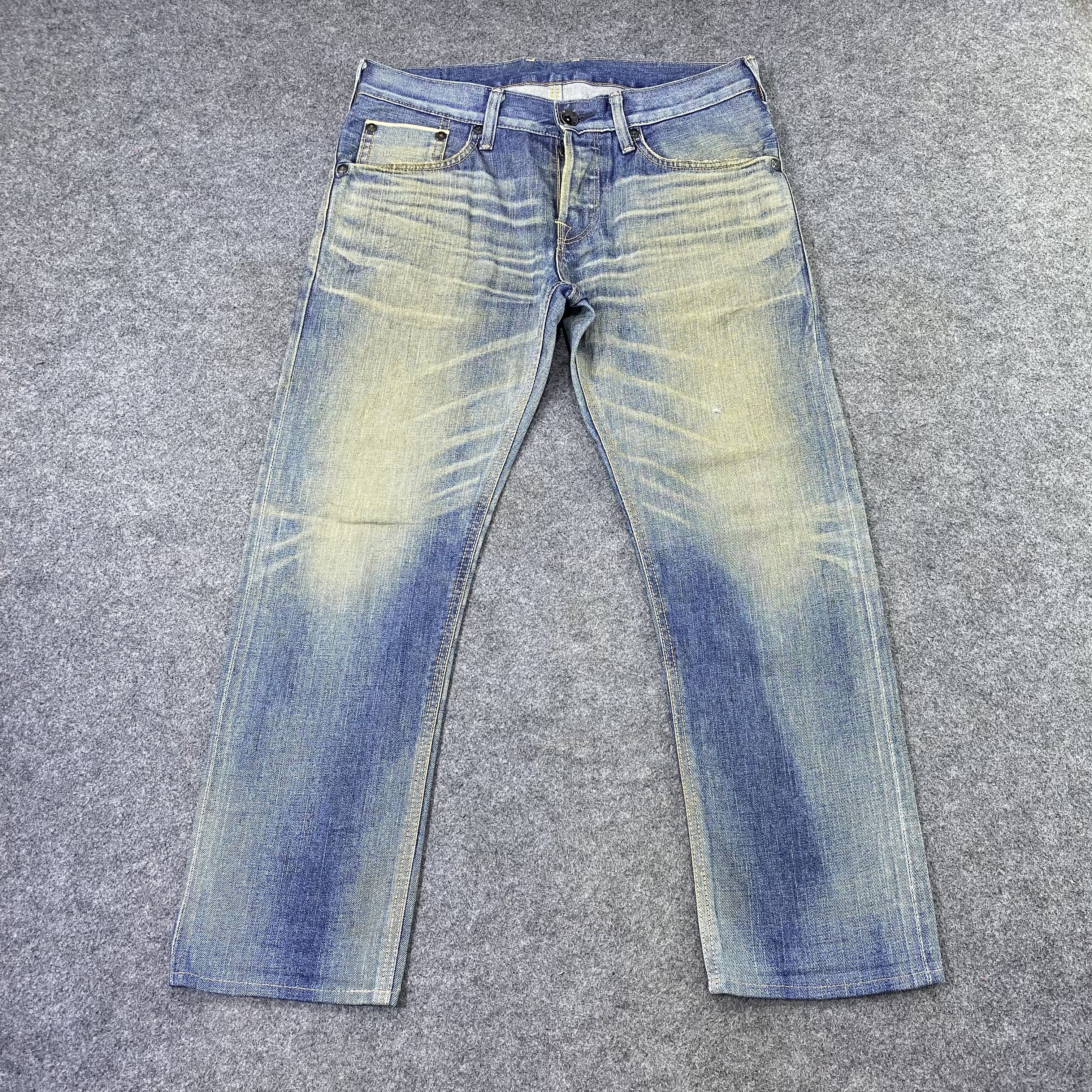 Edwin × Japanese Brand × Jean Edwin Sen denim selvedge jeans sk505t Denim-J1183 Size US 34 / EU 50 - 3 Thumbnail