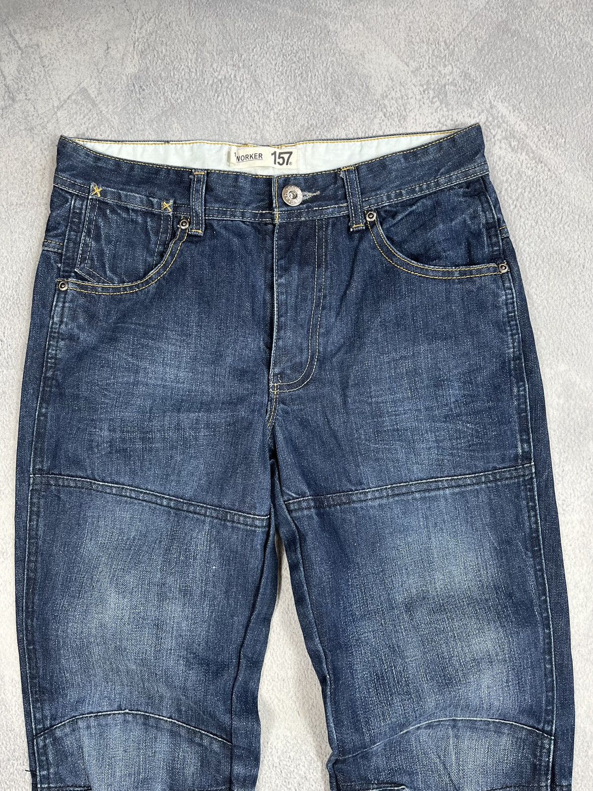 Japanese Brand × Vintage Vintage Y2K Japanese double knee jeans denim style size 28 Size 28" / US 6 / IT 42 - 2 Thumbnail