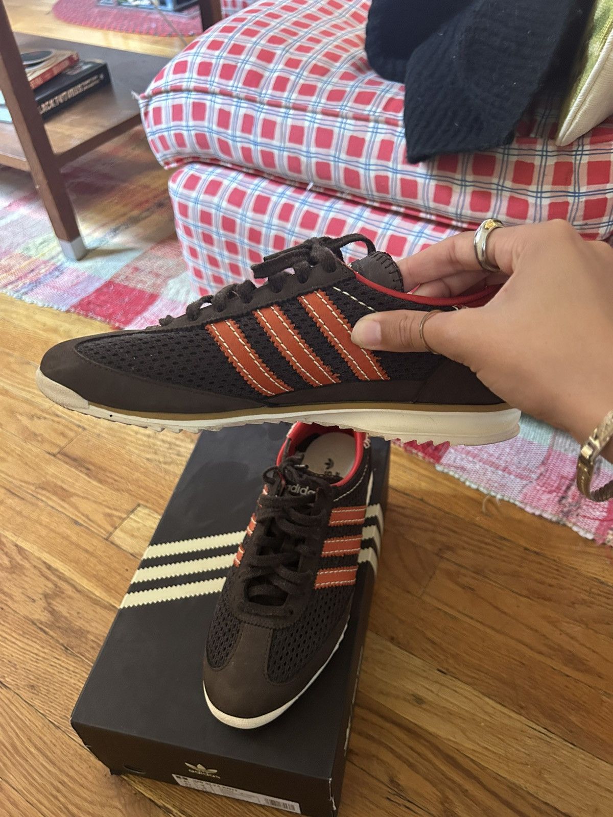 Adidas × Wales Bonner Adidas x Wales Bonner - SL72 Knit Dark Brown Size US 8.5 / EU 41-42 - 4 Thumbnail