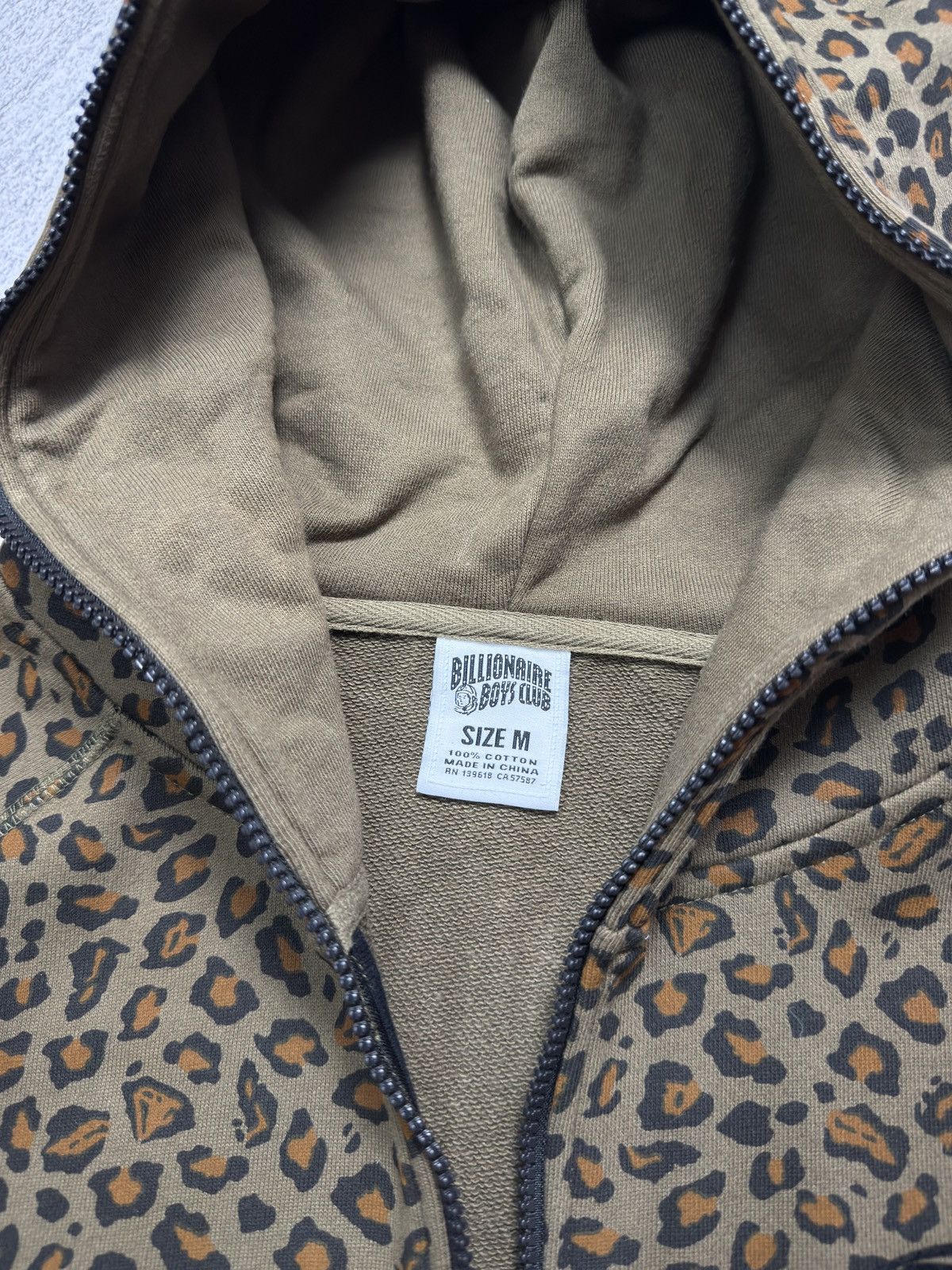 Billionaire Boys Club Billionaire Boys Club Leopard Print Full Zip Up Hoodie Size US M / EU 48-50 / 2 - 8 Thumbnail