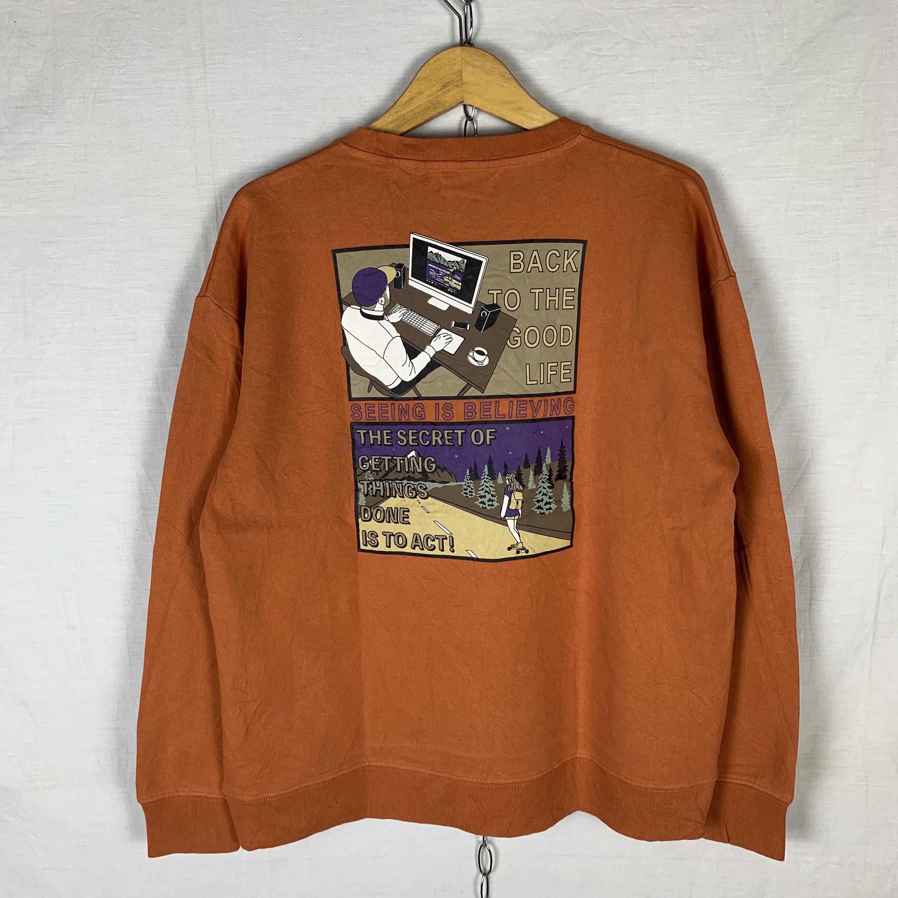 Japanese Brand Quash Sweatshirt Crewneck Japanese Brand Size US M / EU 48-50 / 2 - 1 Thumbnail