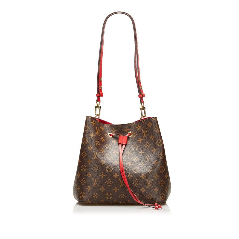 image of Louis Vuitton Neonoe Shoulder Bag Coquelico Brown Red, Women's