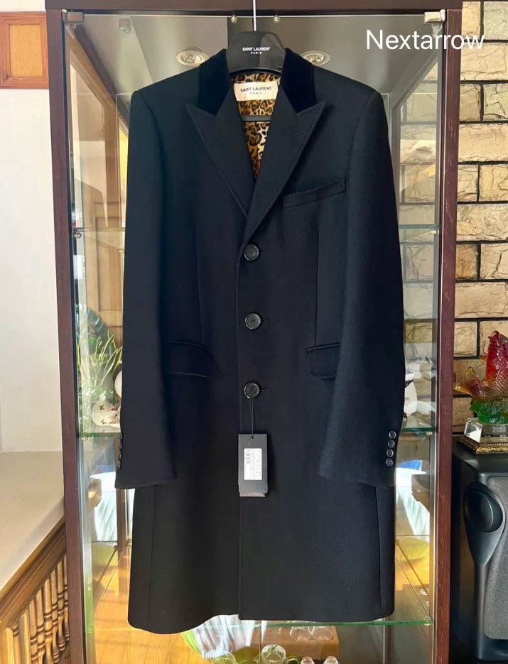 Saint Laurent Paris × Yves Saint Laurent Saint Laurent 16fw black gun collar coat2410-Nextarrow Size US S / EU 44-46 / 1 - 1 Thumbnail