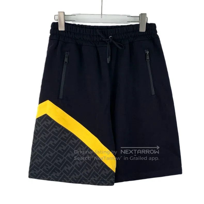 Fendi Fendi size XS 23 model black logo letter combination cotton Size 26" / US 2 / IT 38 - 1 Thumbnail