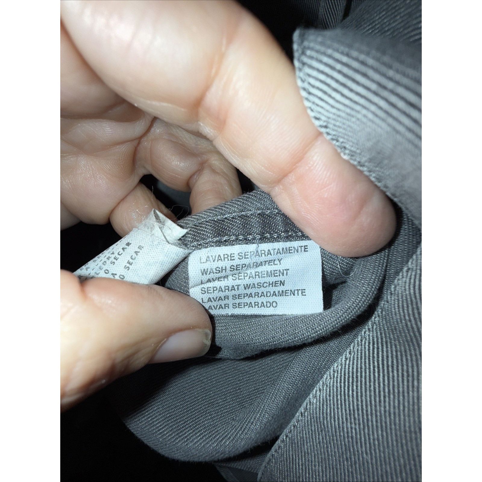 Ermenegildo Zegna Ermenegildo Zegna Sz L Shirt Gray Cotton Blend Made in Italy Size US L / EU 52-54 / 3 - 7 Thumbnail