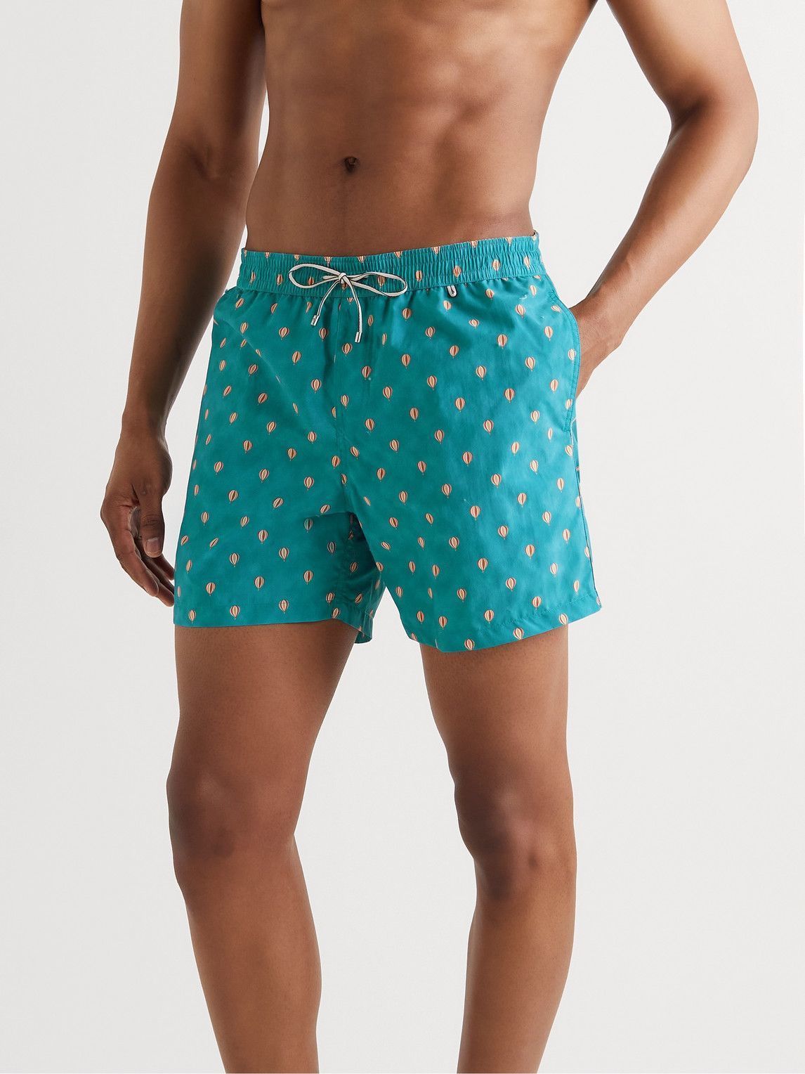 Loro Piana o1srvl11e1024 Bay Swim Short in Mint Blue Size US 32 / EU 48 - 2 Thumbnail