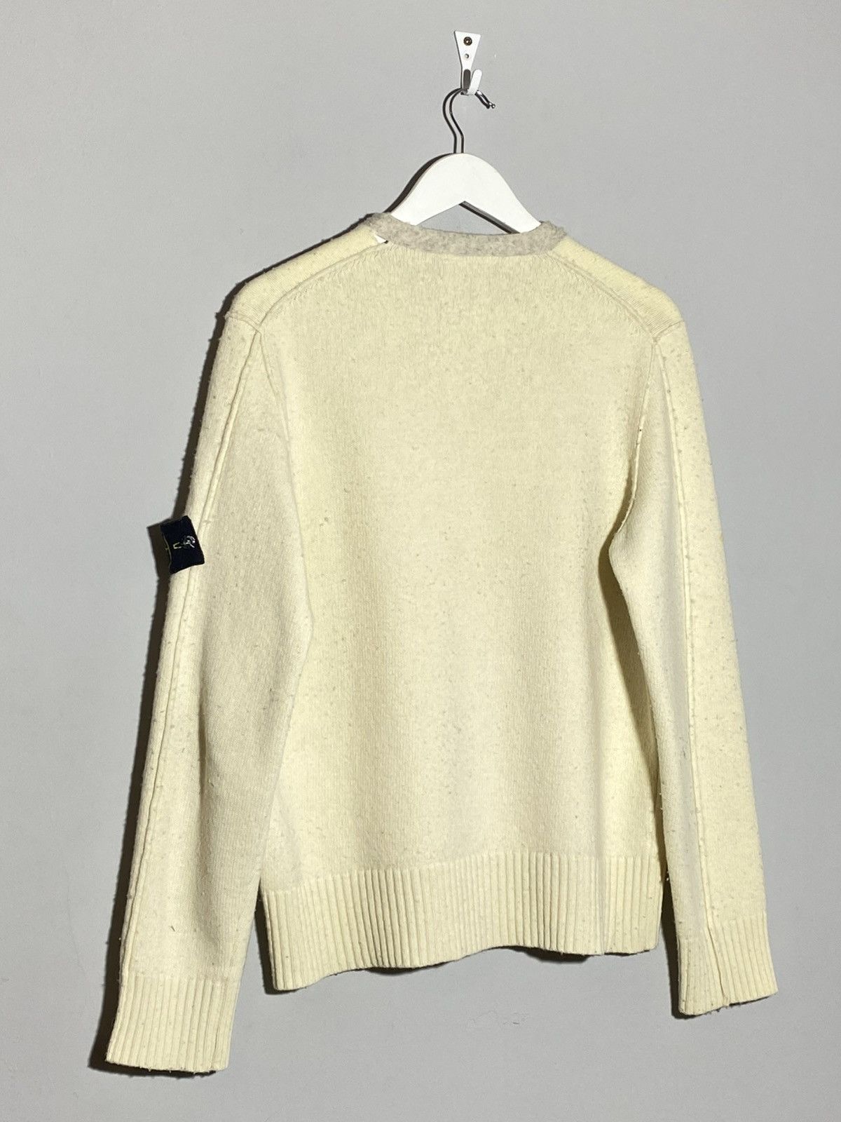 Stone Island Vintage Stone Island Wool Creamy Sweater Rare Item Size US S / EU 44-46 / 1 - 2 Thumbnail