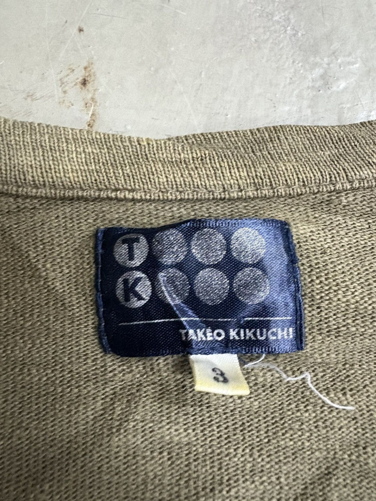 Greg Lauren Olive Green LS Henley Inspired by Greg Lauren Size US M / EU 48-50 / 2 - 6 Thumbnail