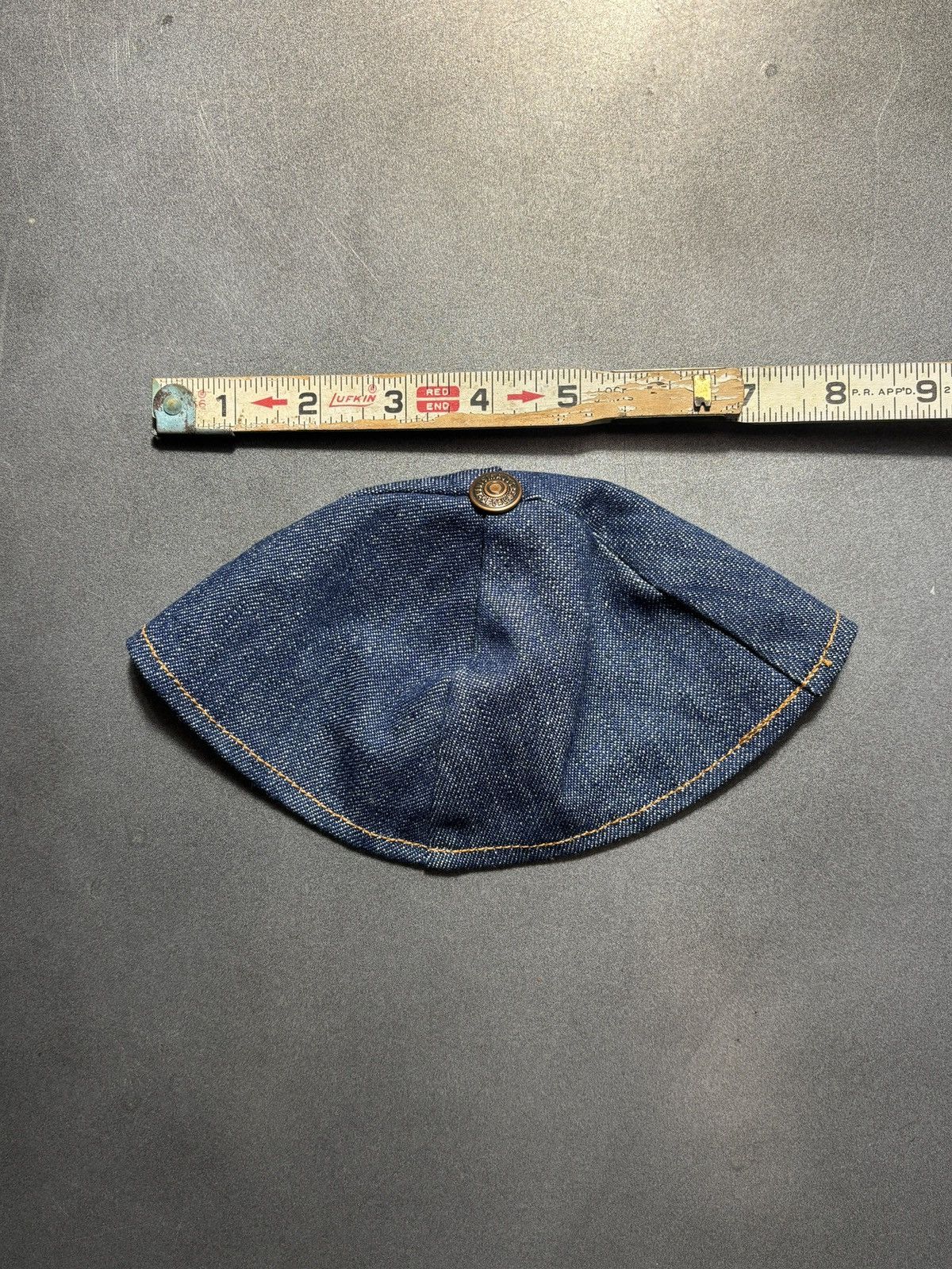 Levi's Vintage Levi's Yarmulke Cap Orange Tab Denim Kippah Jewish Size ONE SIZE - 9 Thumbnail