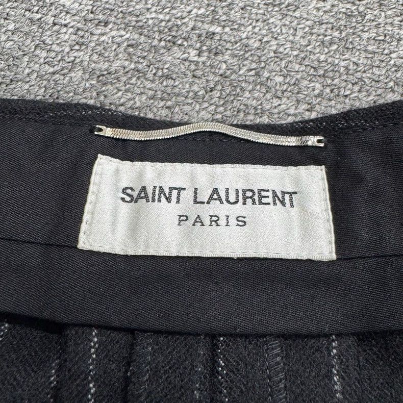 Saint Laurent Paris Saint Laurent Paris size US 48 Striped wool slacks pants 2 Size US 32 / EU 48 - 2 Thumbnail
