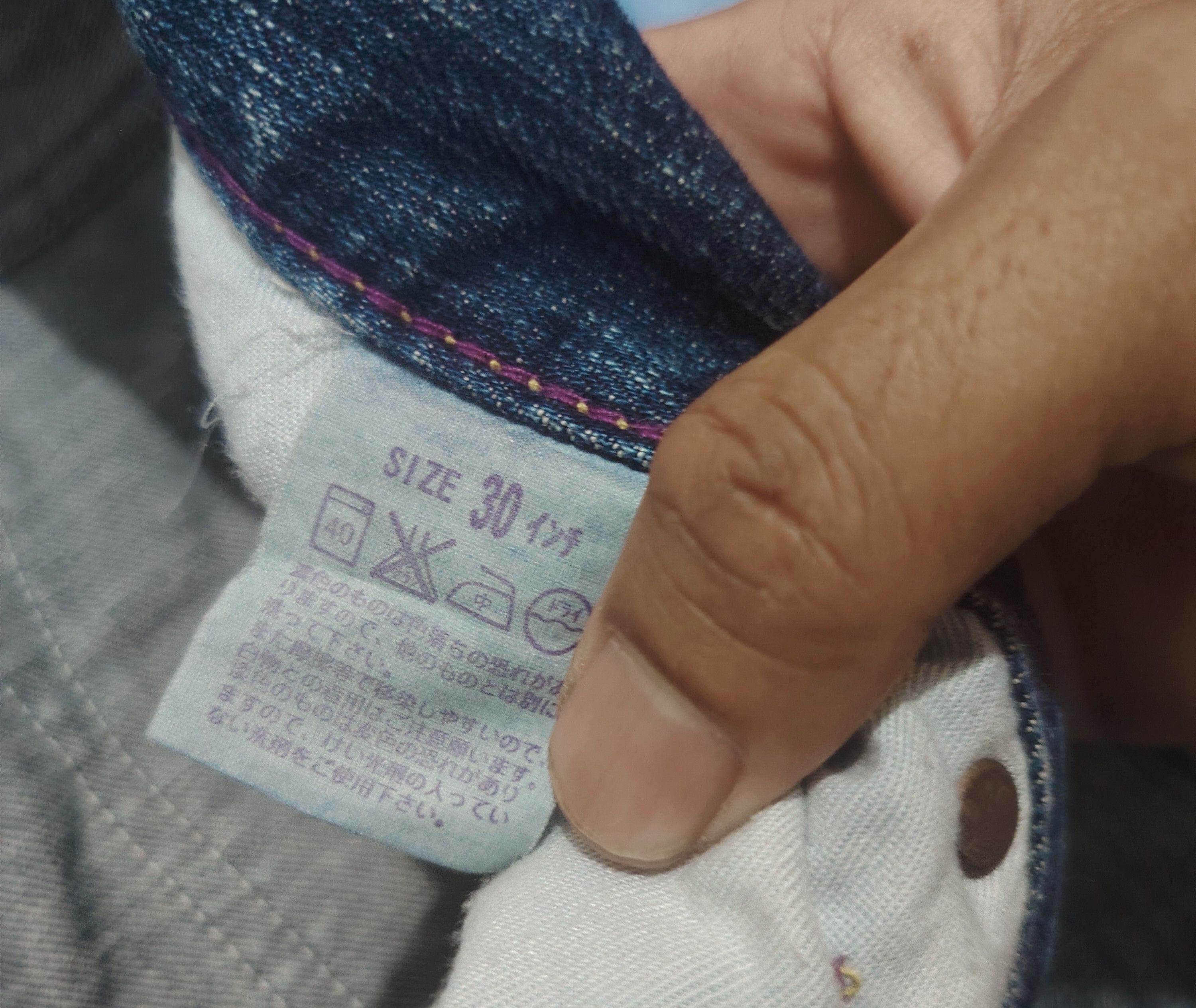 Levi's Vtg Levis 502 purple stitch Button V11 Size US 30 / EU 46 - 12 Thumbnail